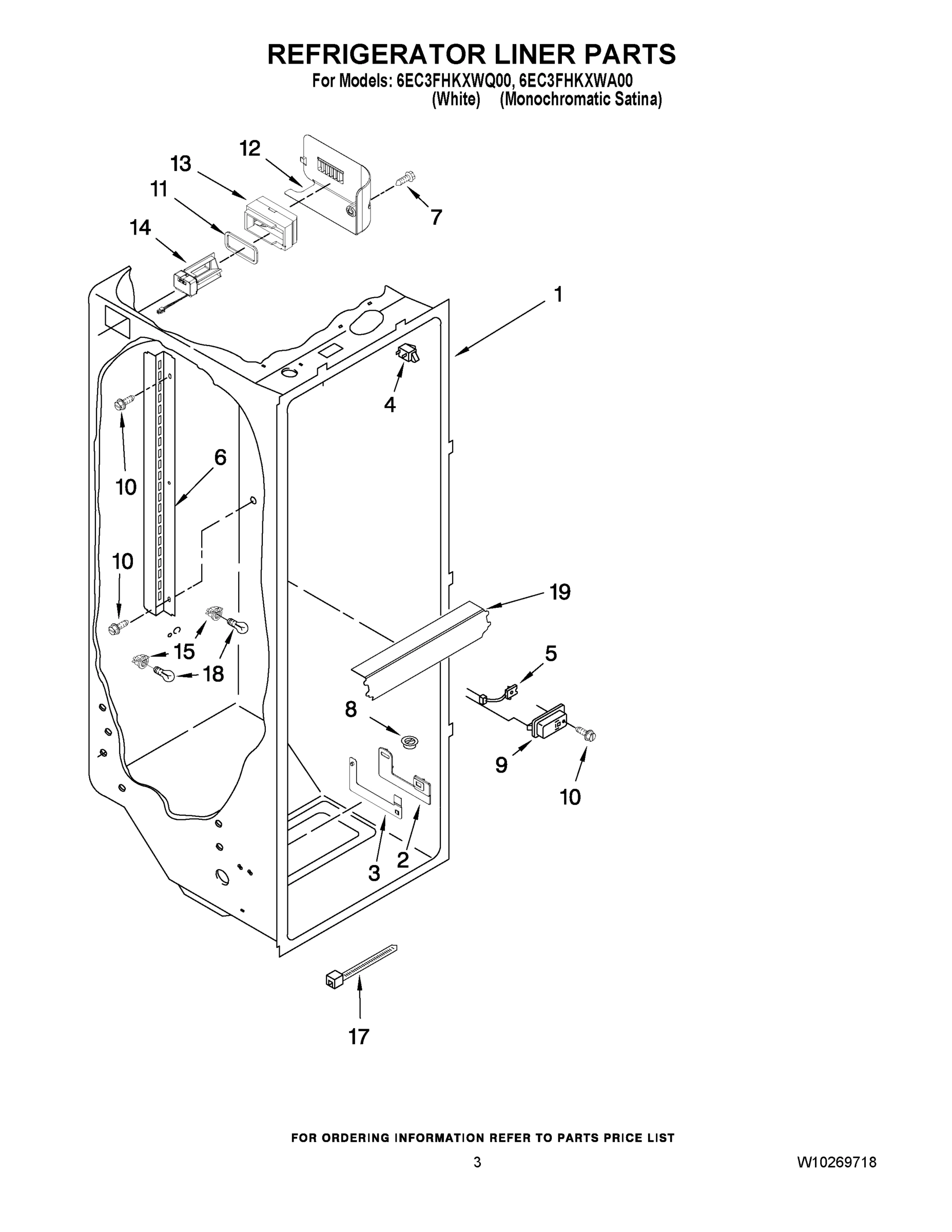02 - REFRIGERATOR LINER PARTS