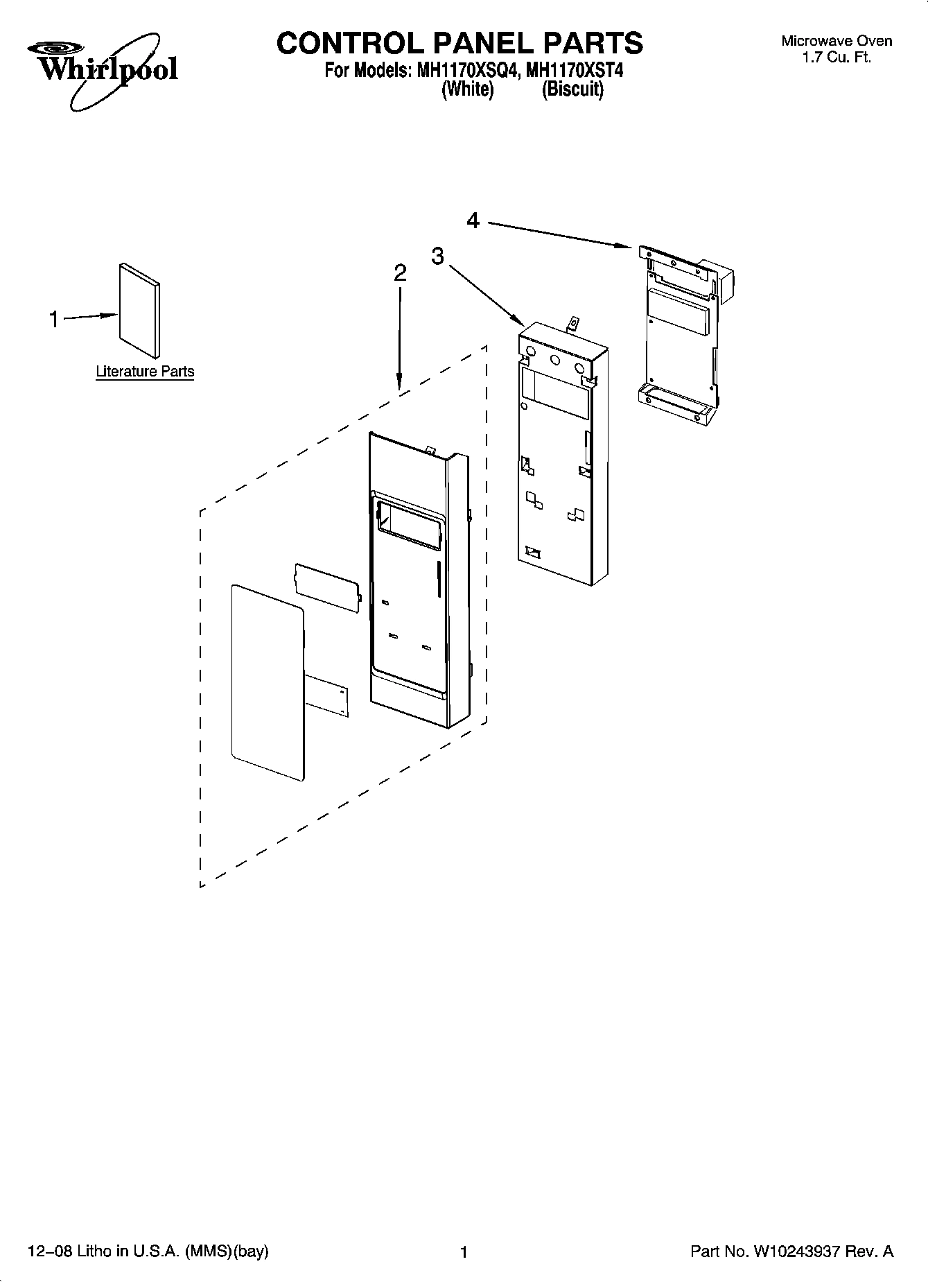 01 - CONTROL PANEL PARTS