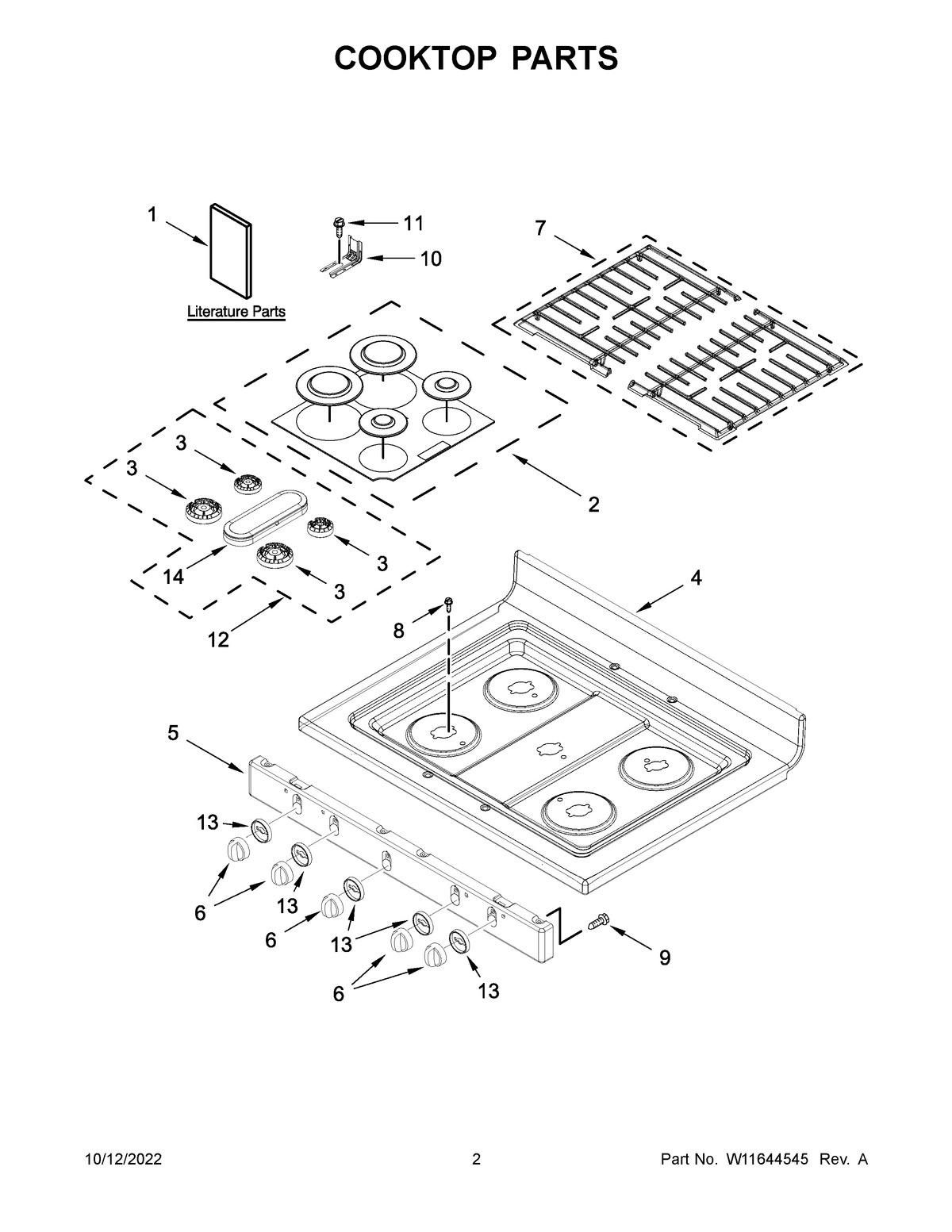 02 - COOKTOP PARTS