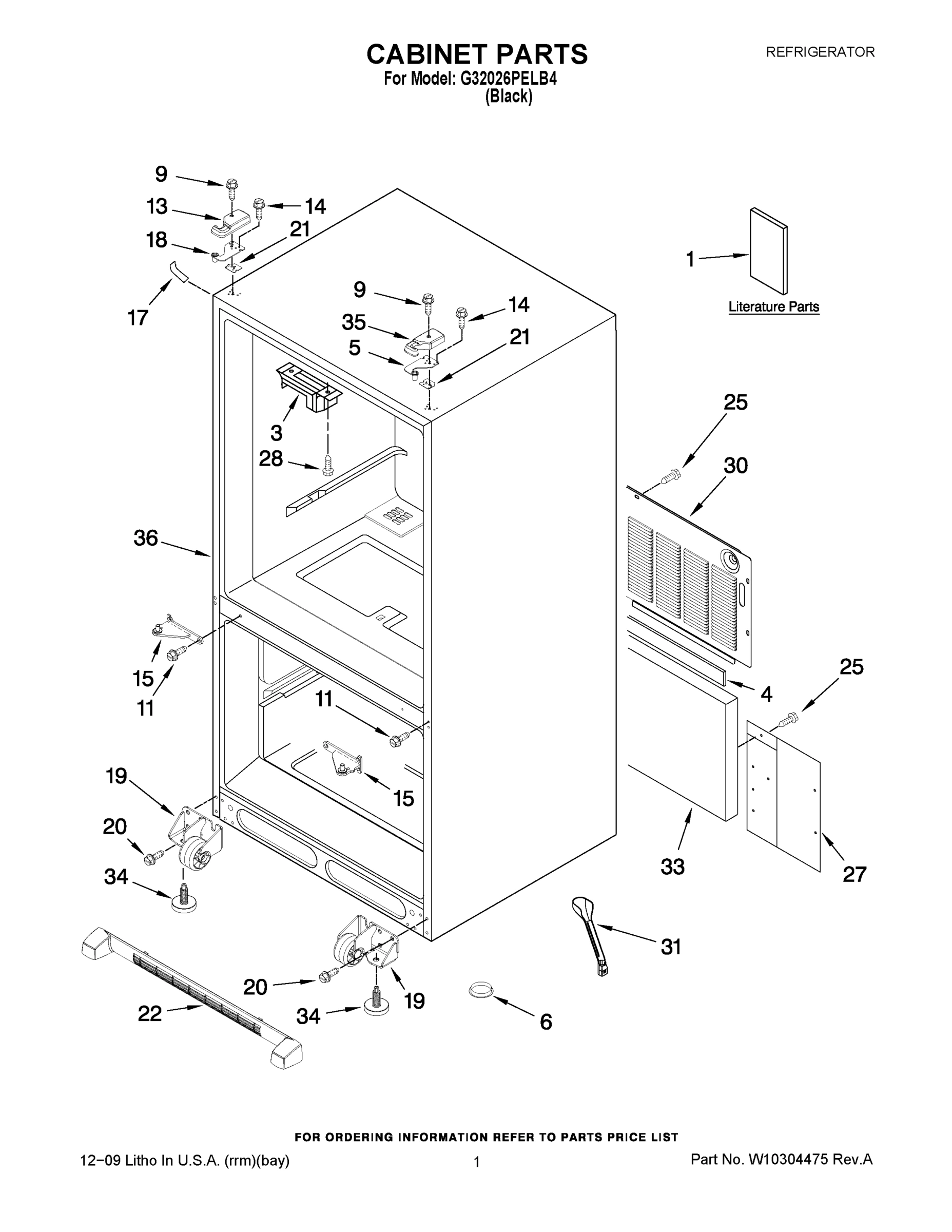 01 - CABINET PARTS