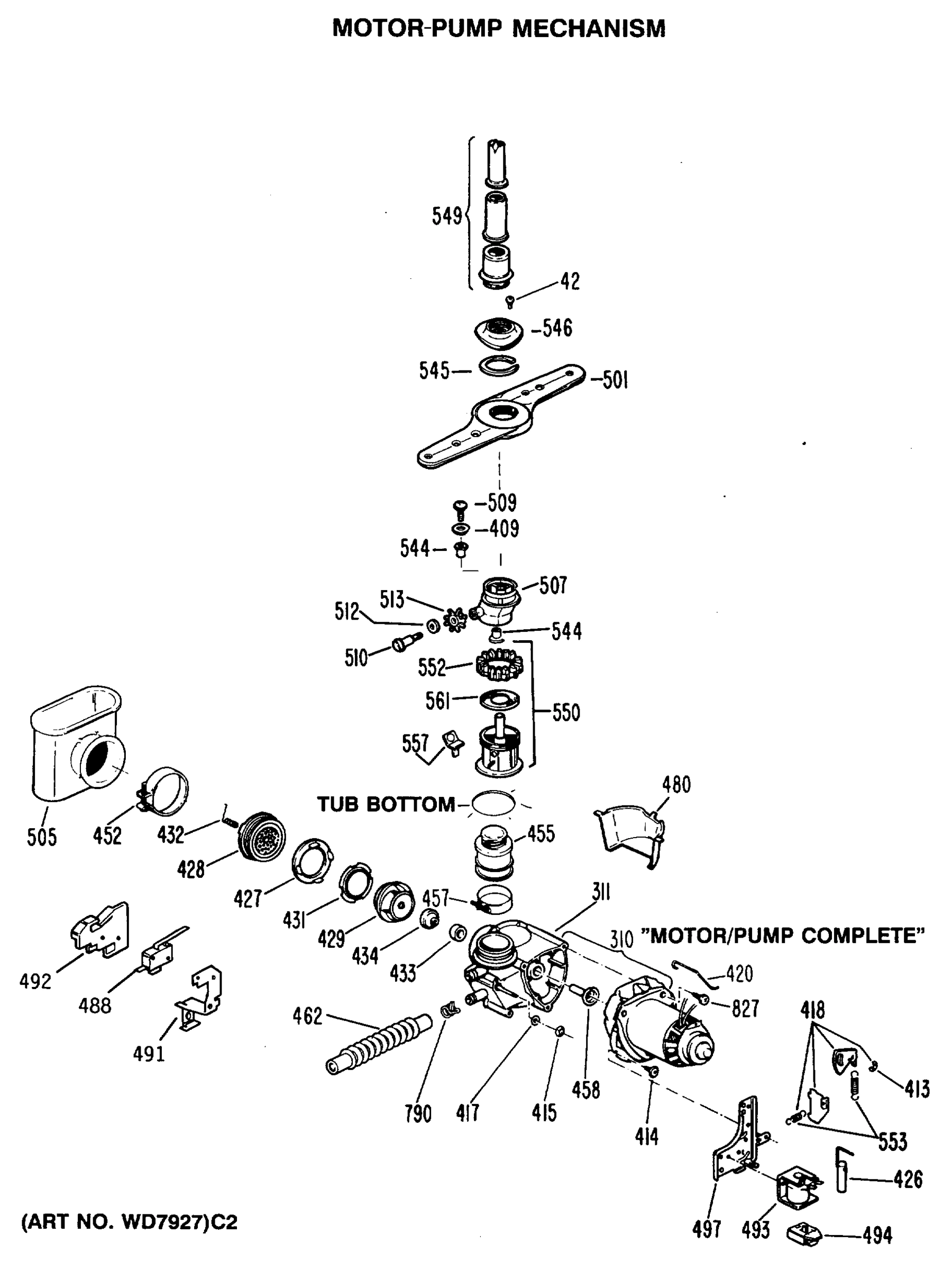 MOTOR-PUMP MECHANISM