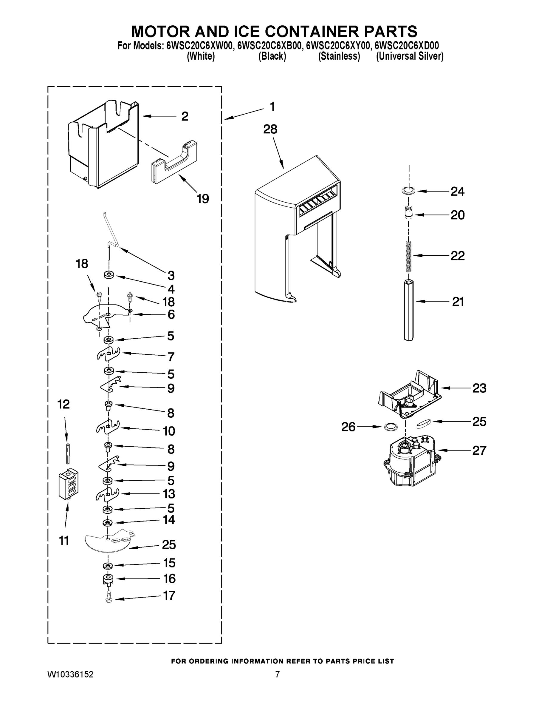 05 - MOTOR AND ICE CONTAINER PARTS