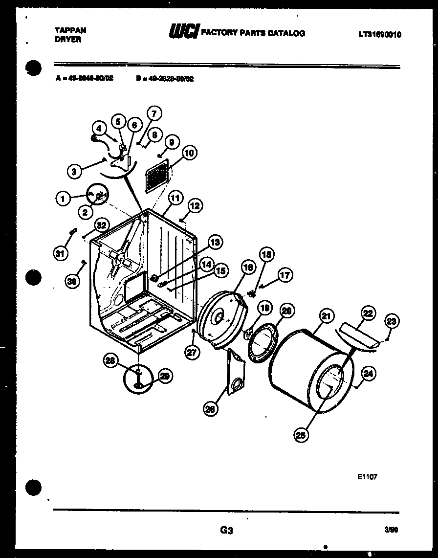 02 - CABINET AND COMPONENT PARTS