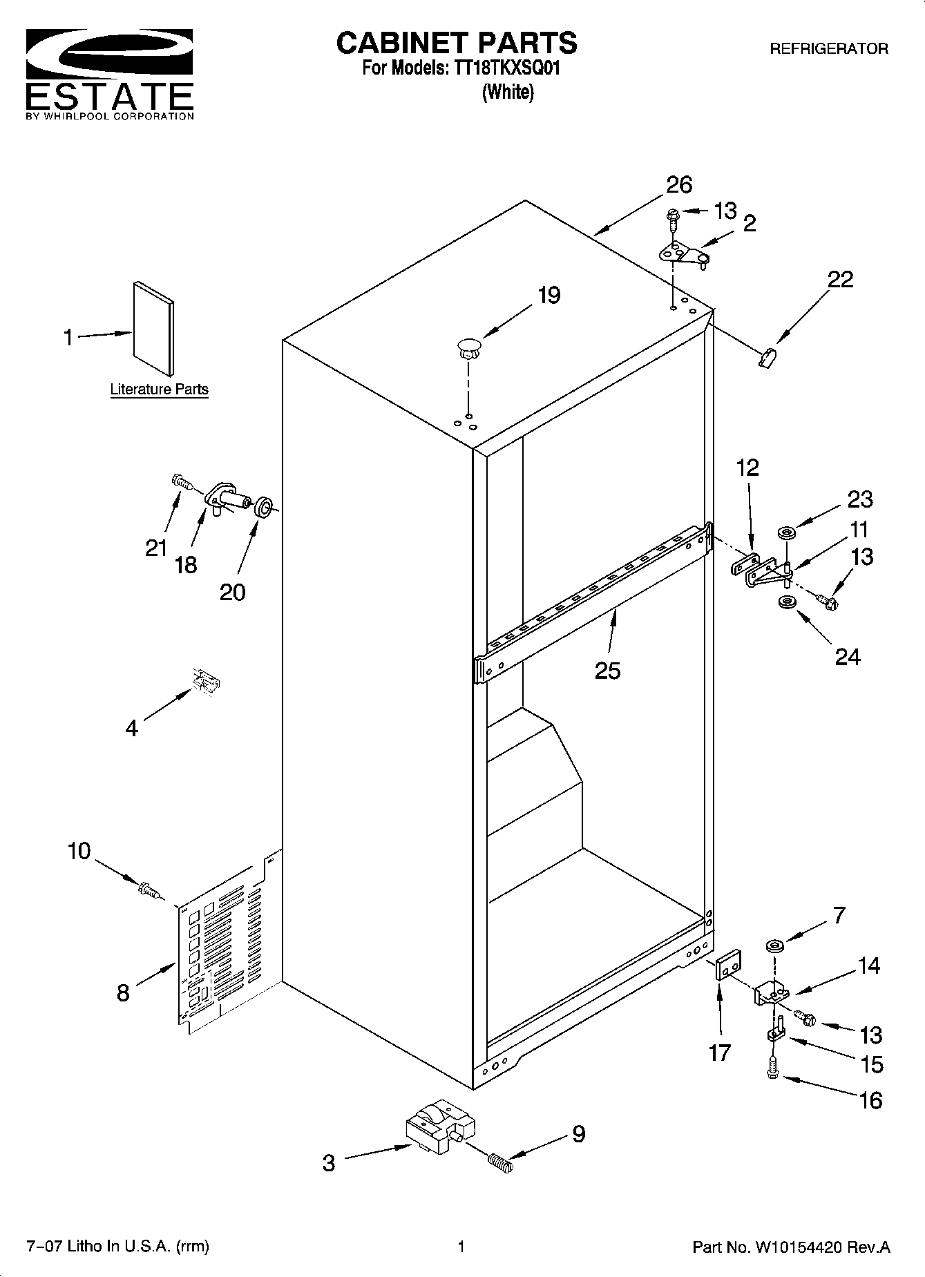 01 - CABINET PARTS