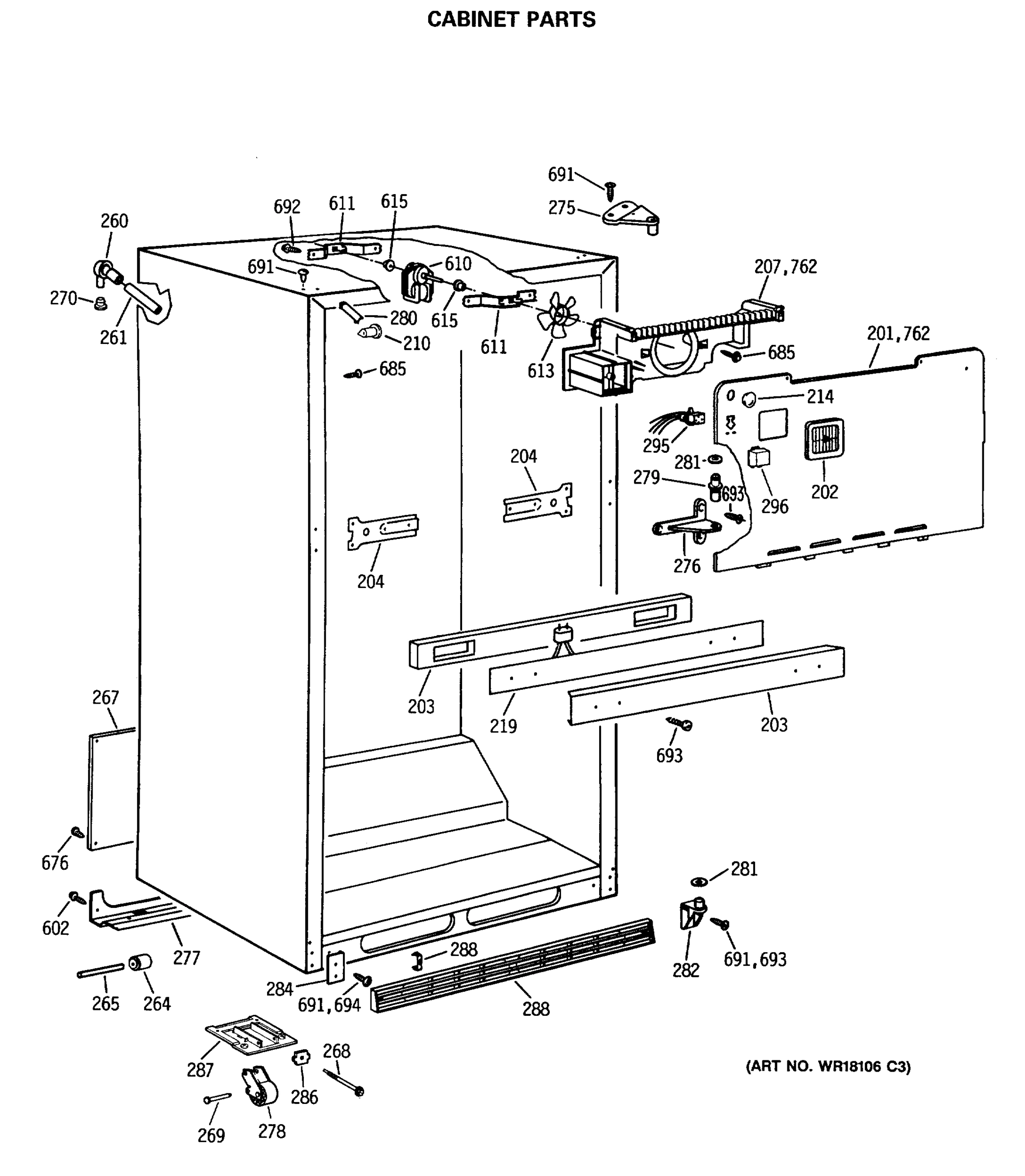 CABINET PARTS