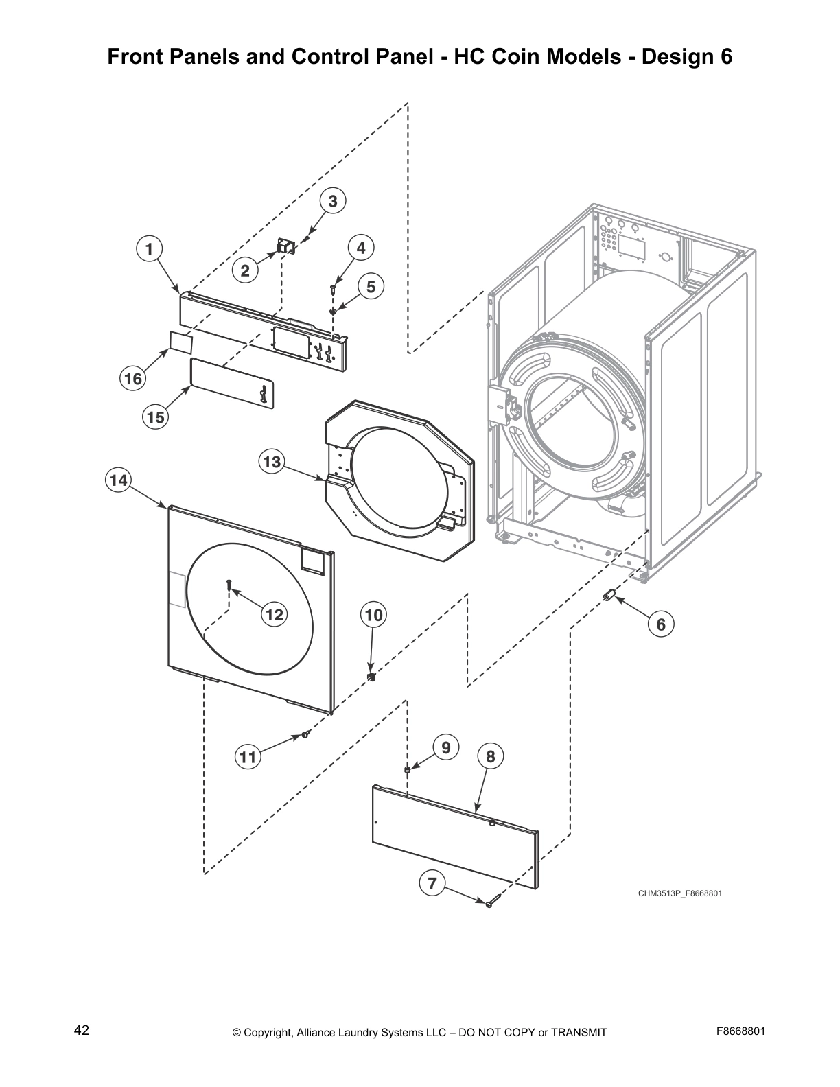 Front Panels and Control Panel - HC Coin Models - Design 6