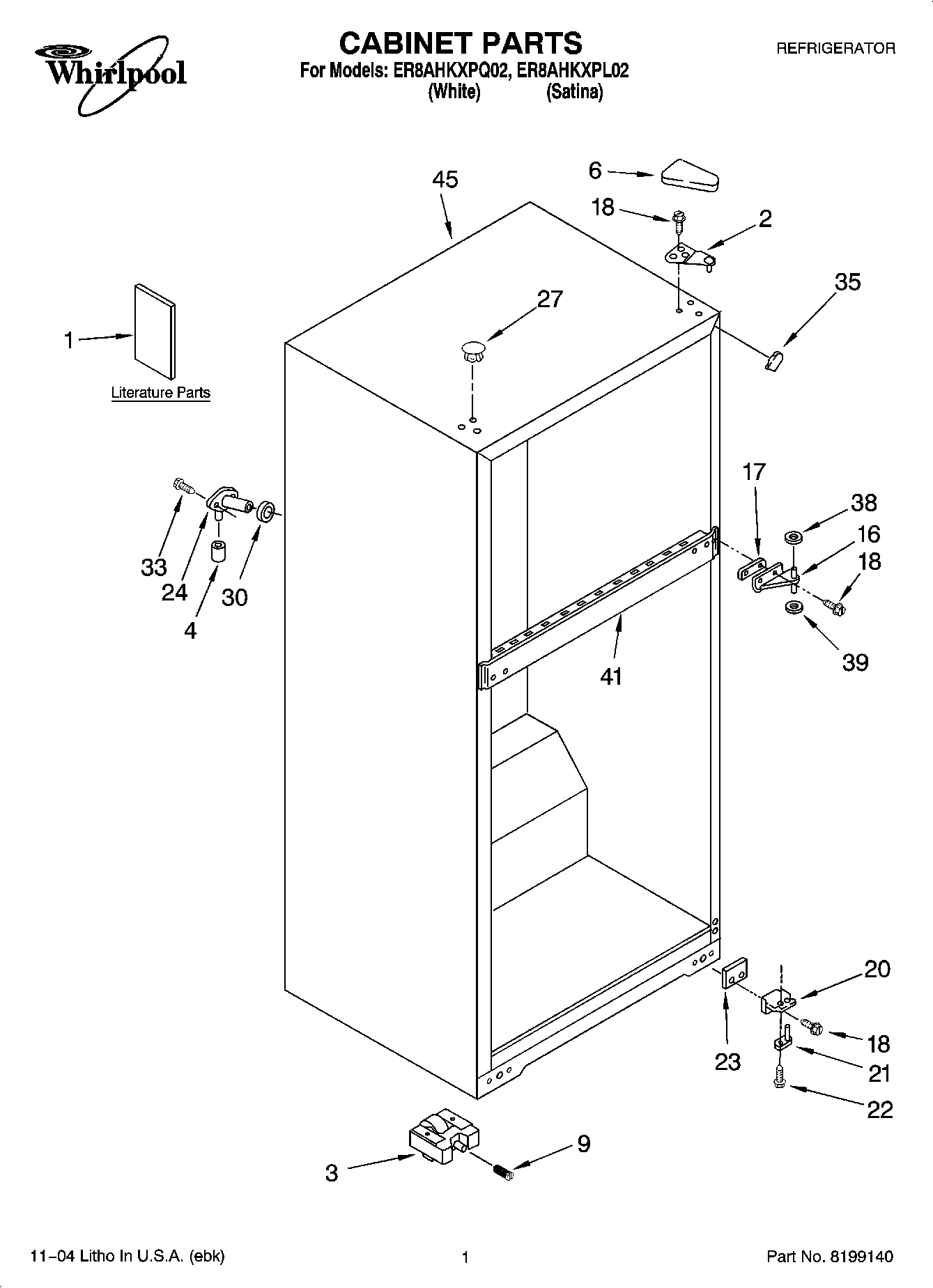 01 - CABINET PARTS