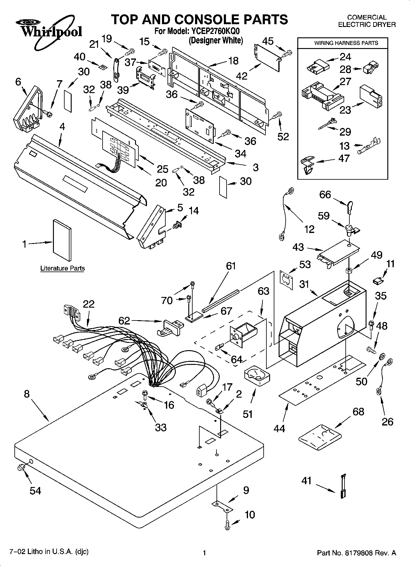 01 - TOP AND CONSOLE PARTS