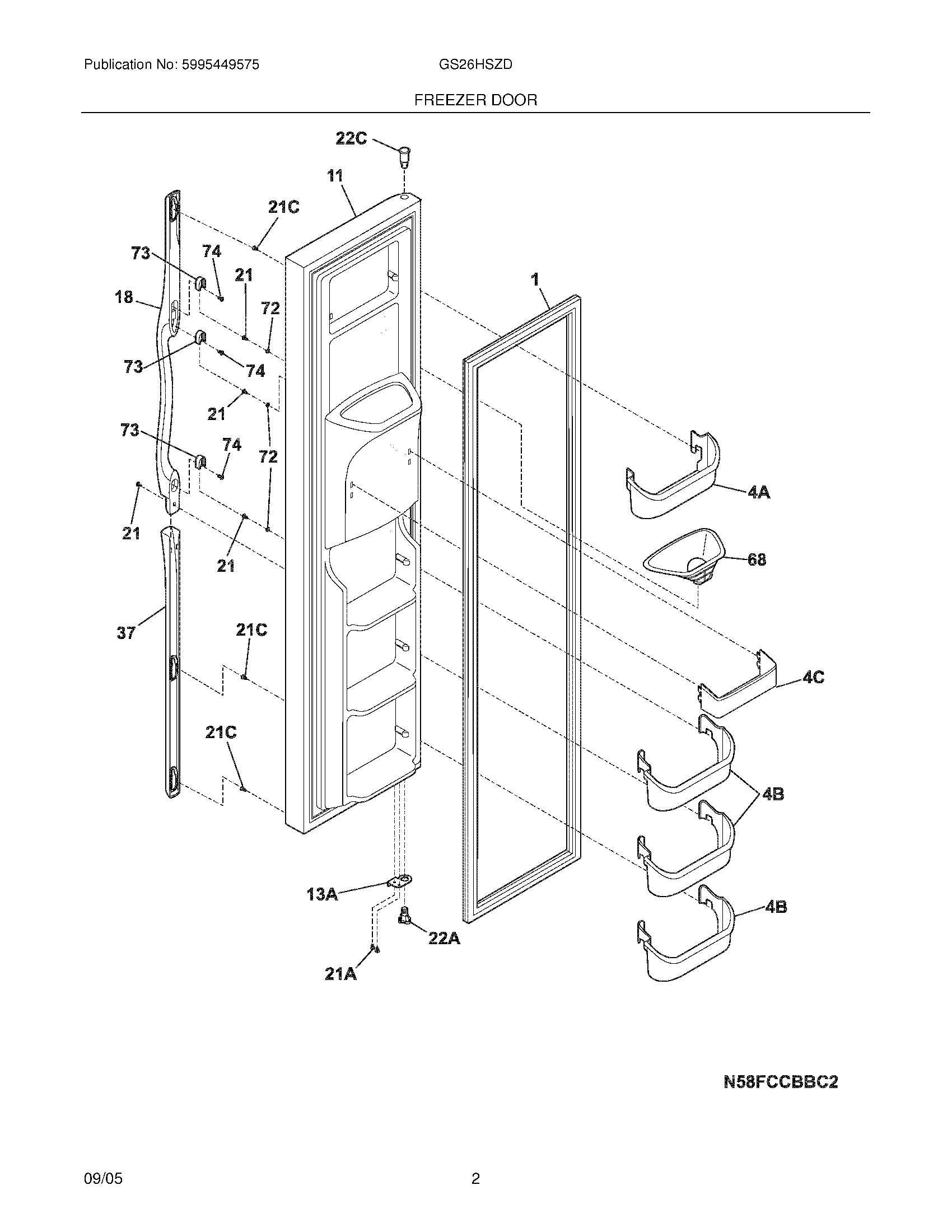 03 - FREEZER DOOR
