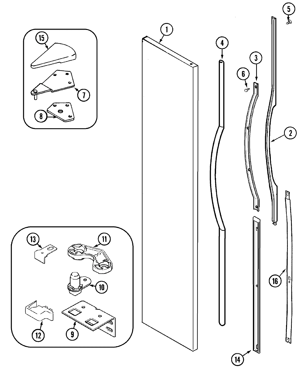 05 - FREEZER OUTER DOOR (BISQUE)