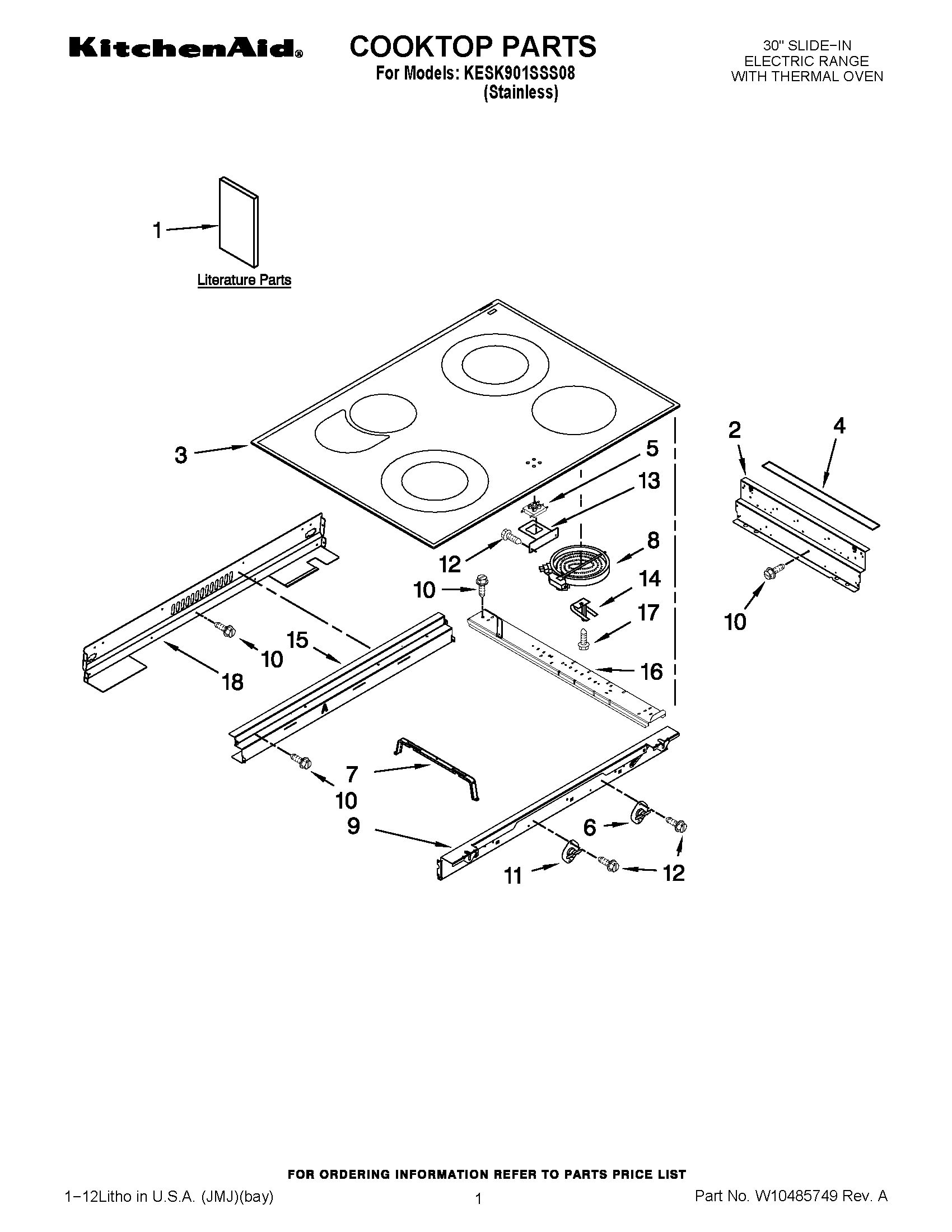 01 - COOKTOP PARTS