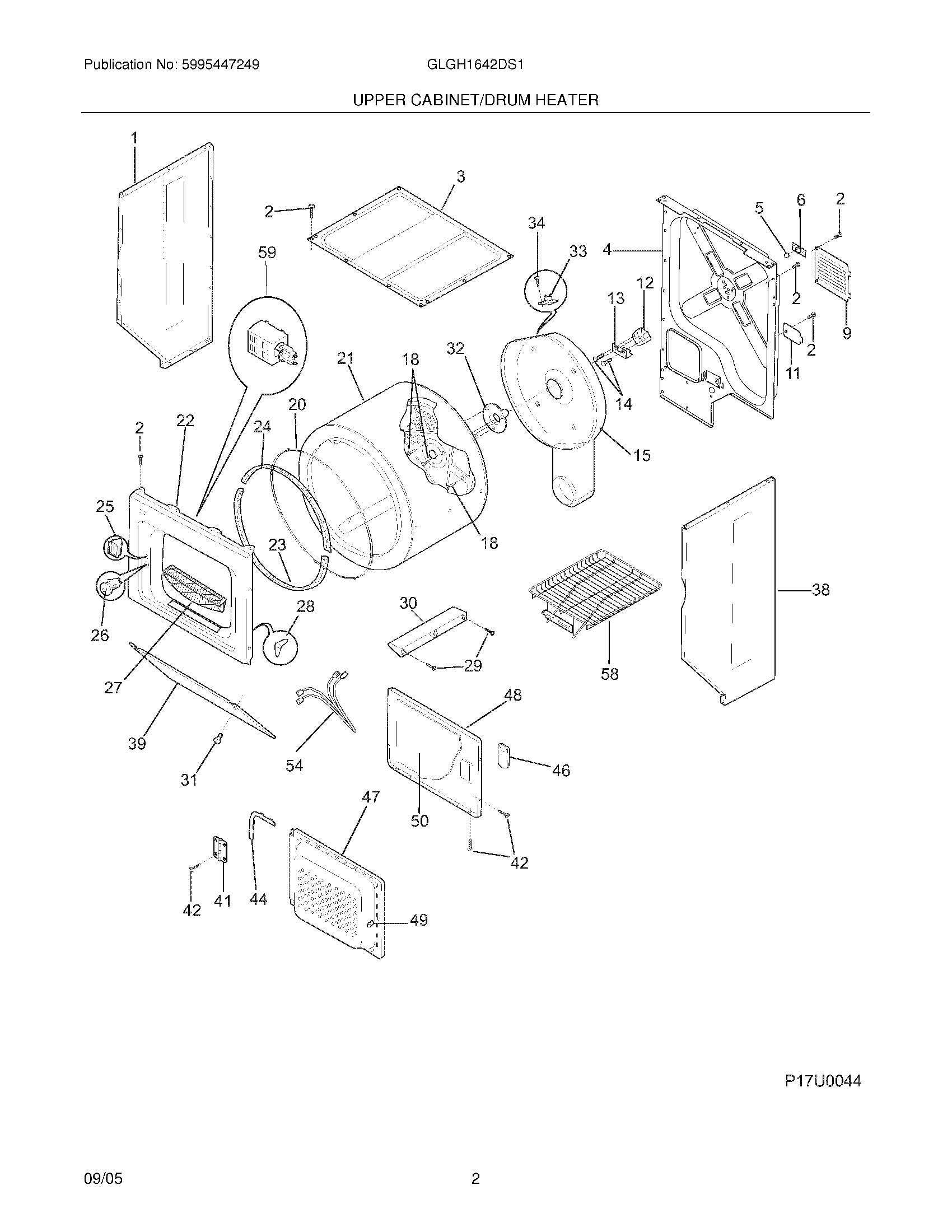 03 - UPPER CABINET/DRUM HEATER
