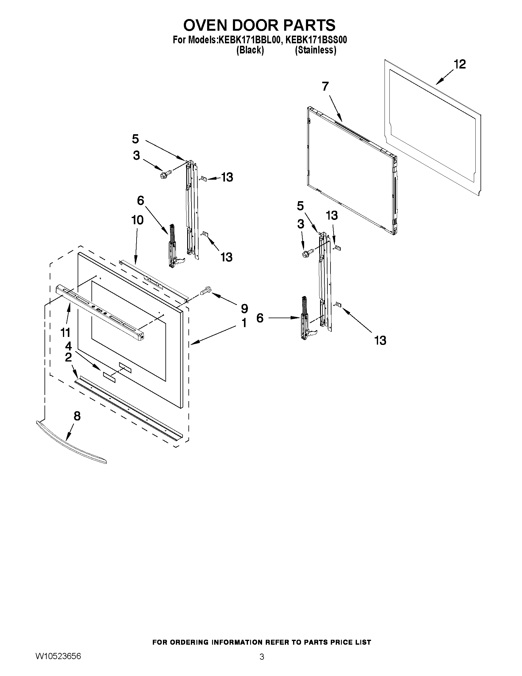 02 - OVEN DOOR PARTS