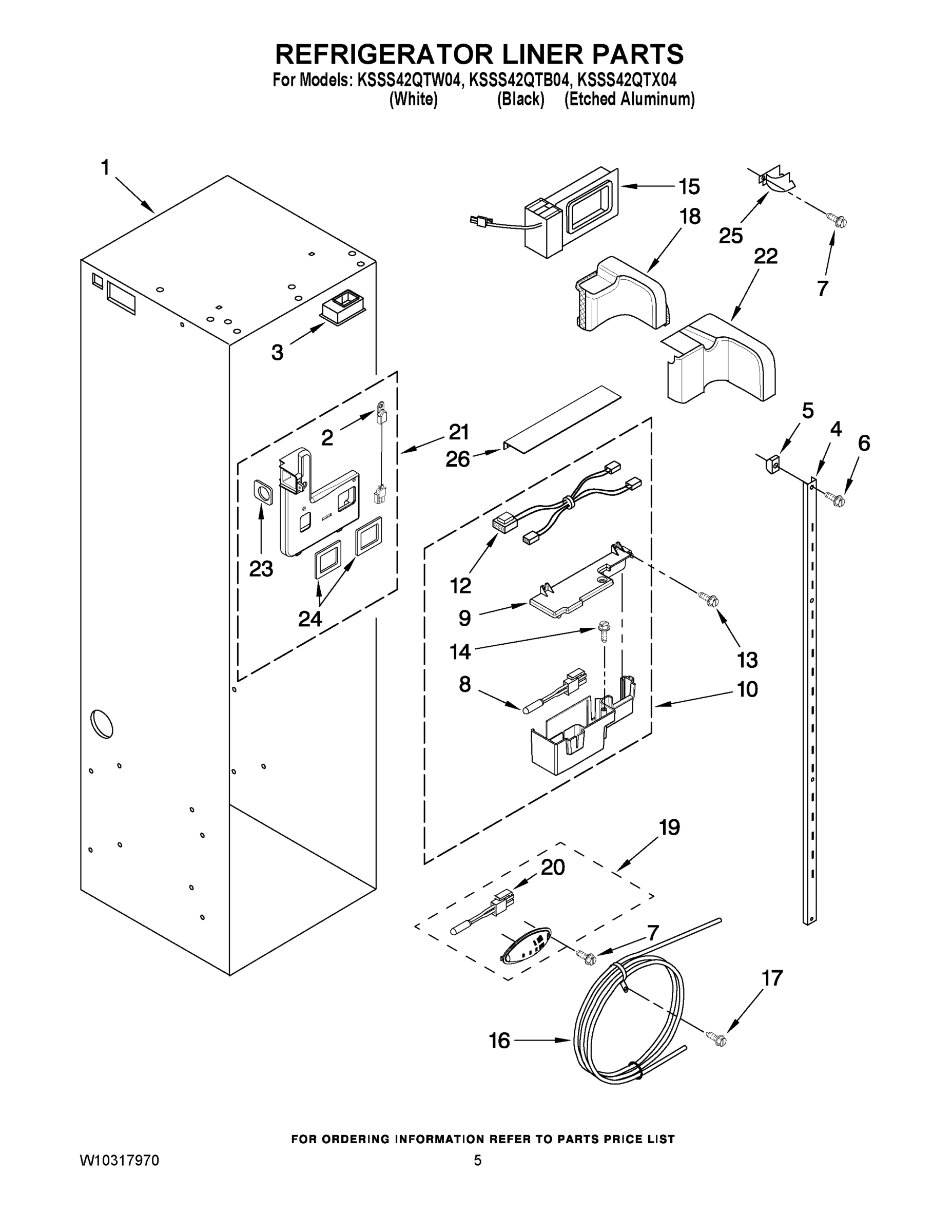 04 - REFRIGERATOR LINER PARTS