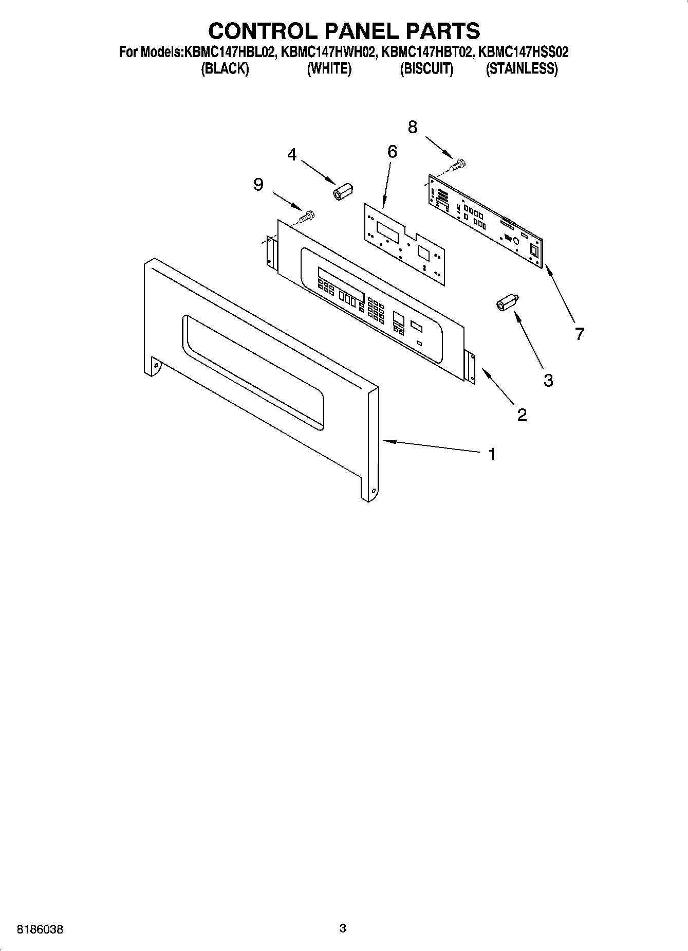 02 - CONTROL PANEL PARTS