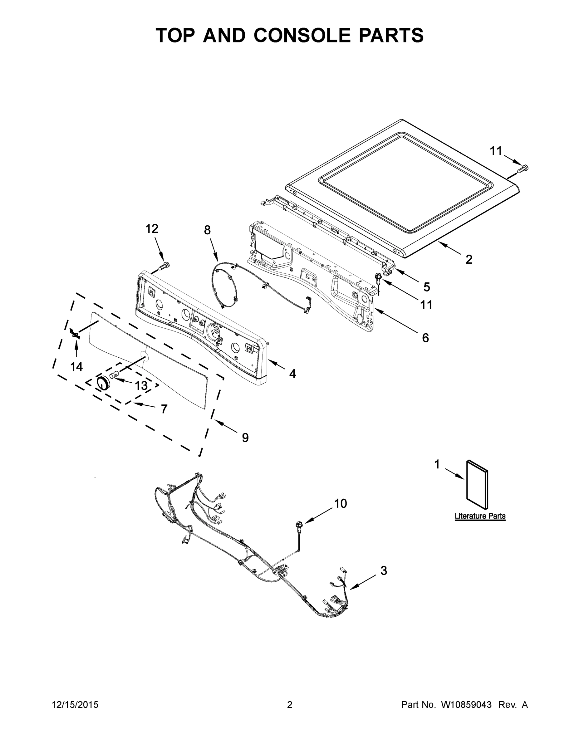02 - TOP AND CONSOLE PARTS