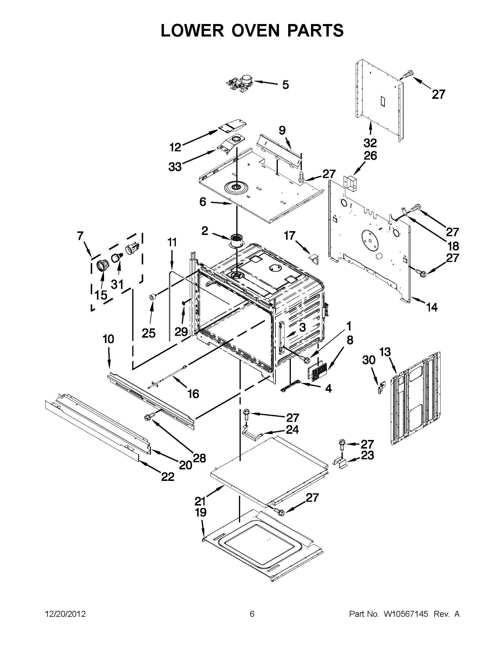03 - LOWER OVEN PARTS