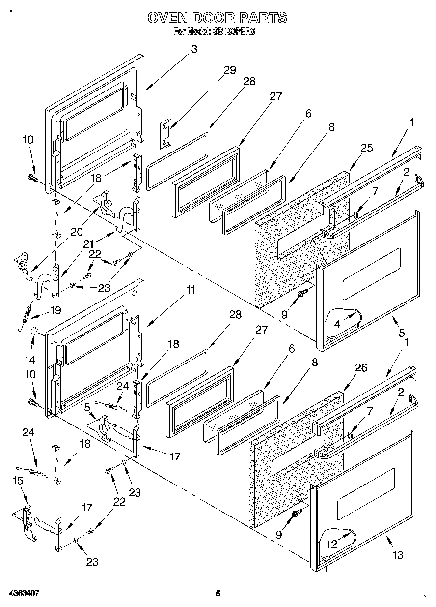 04 - OVEN DOOR, LIT/OPTIONAL