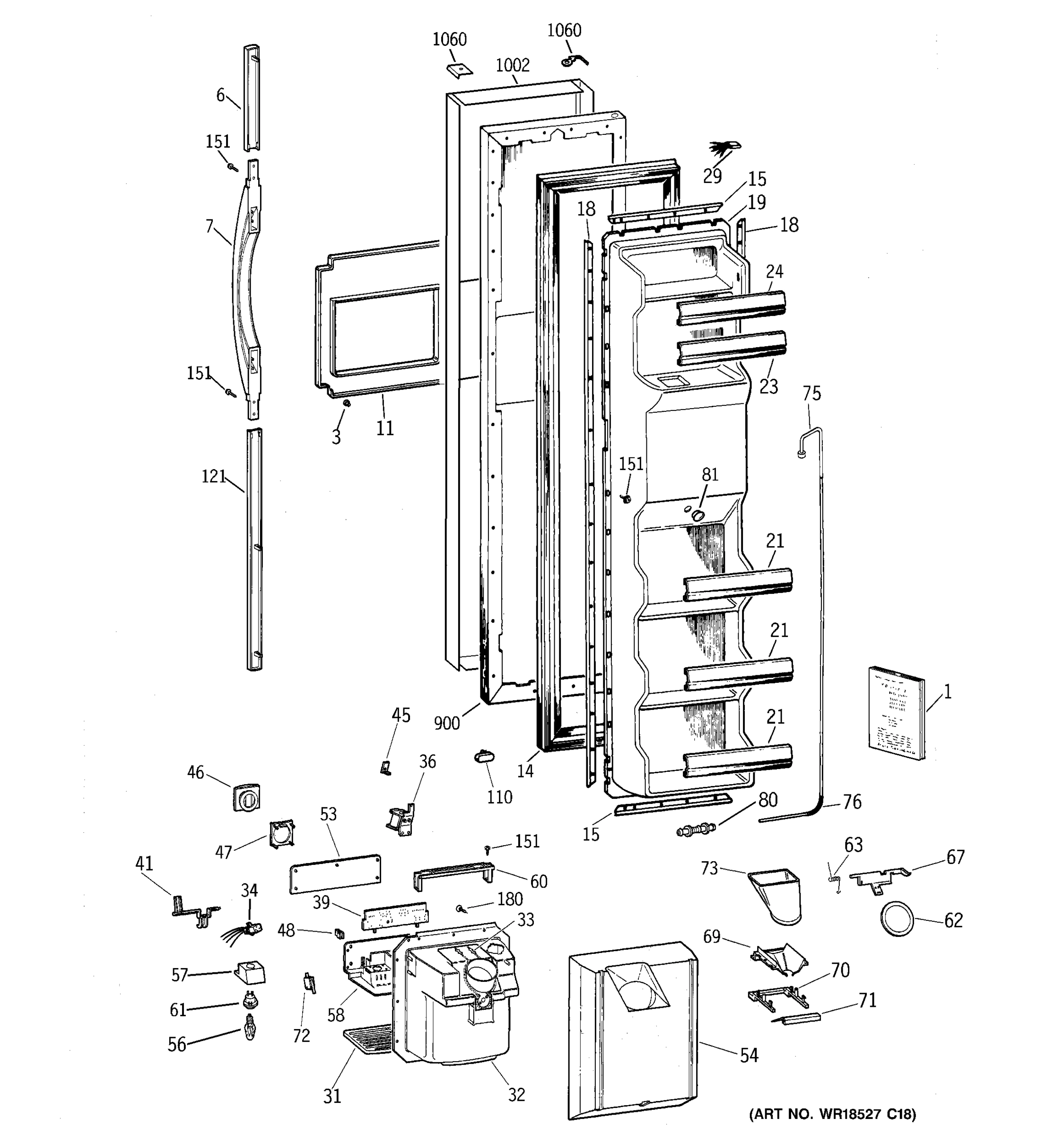 FREEZER DOOR