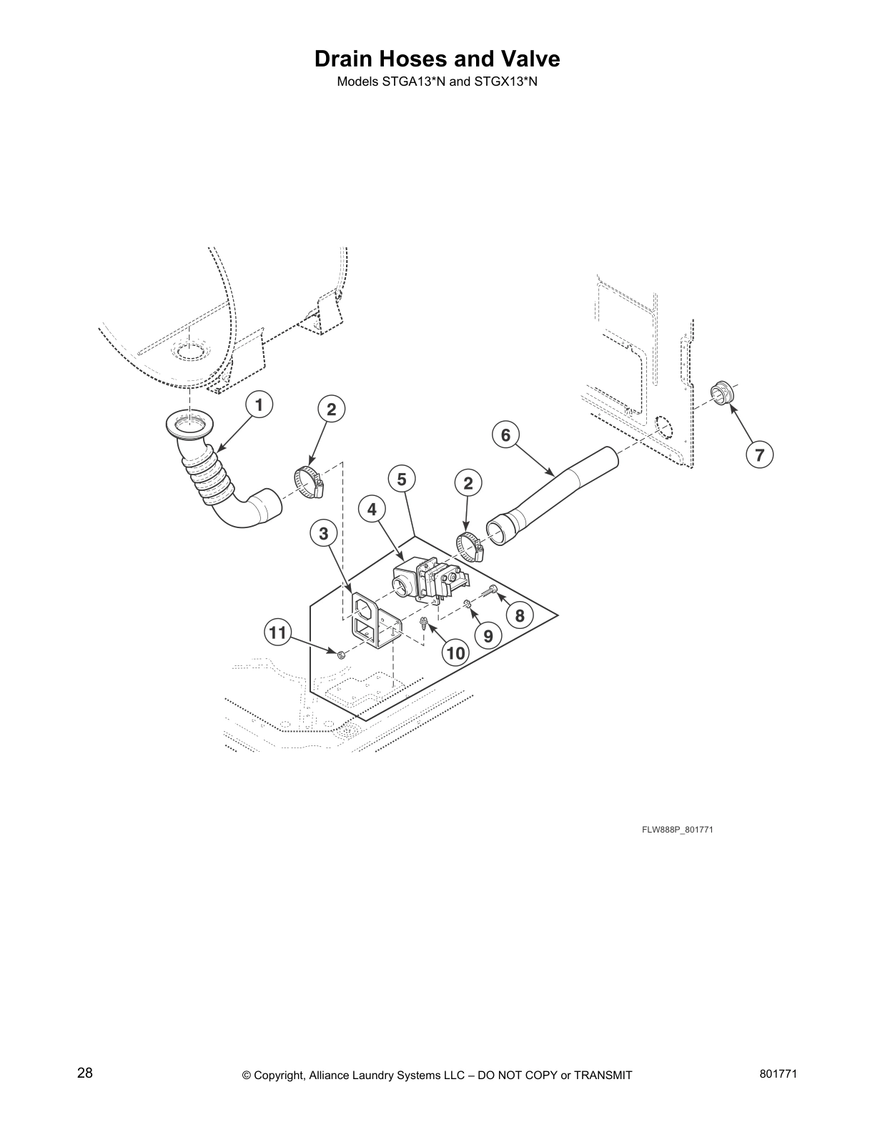 Drain Hoses and Valve