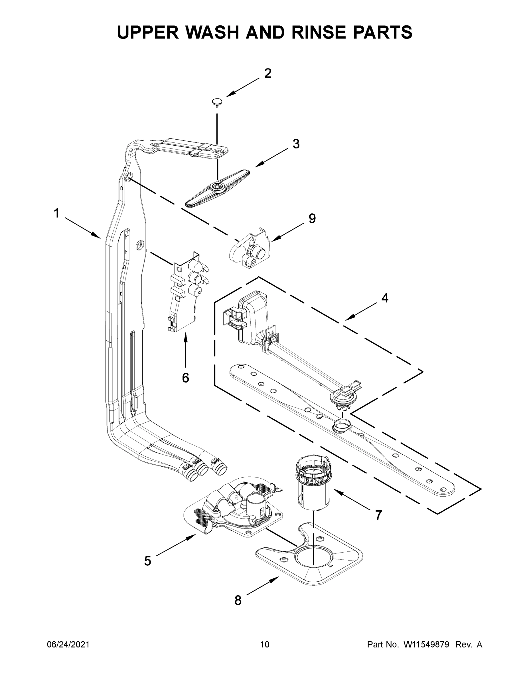 06 - UPPER WASH AND RINSE PARTS