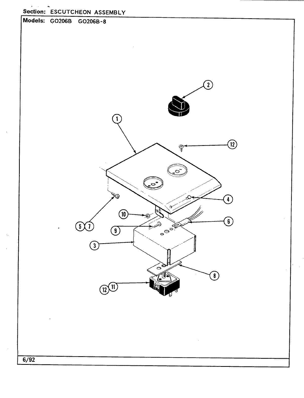 03 - ESCUTCHEON ASSEMBLY