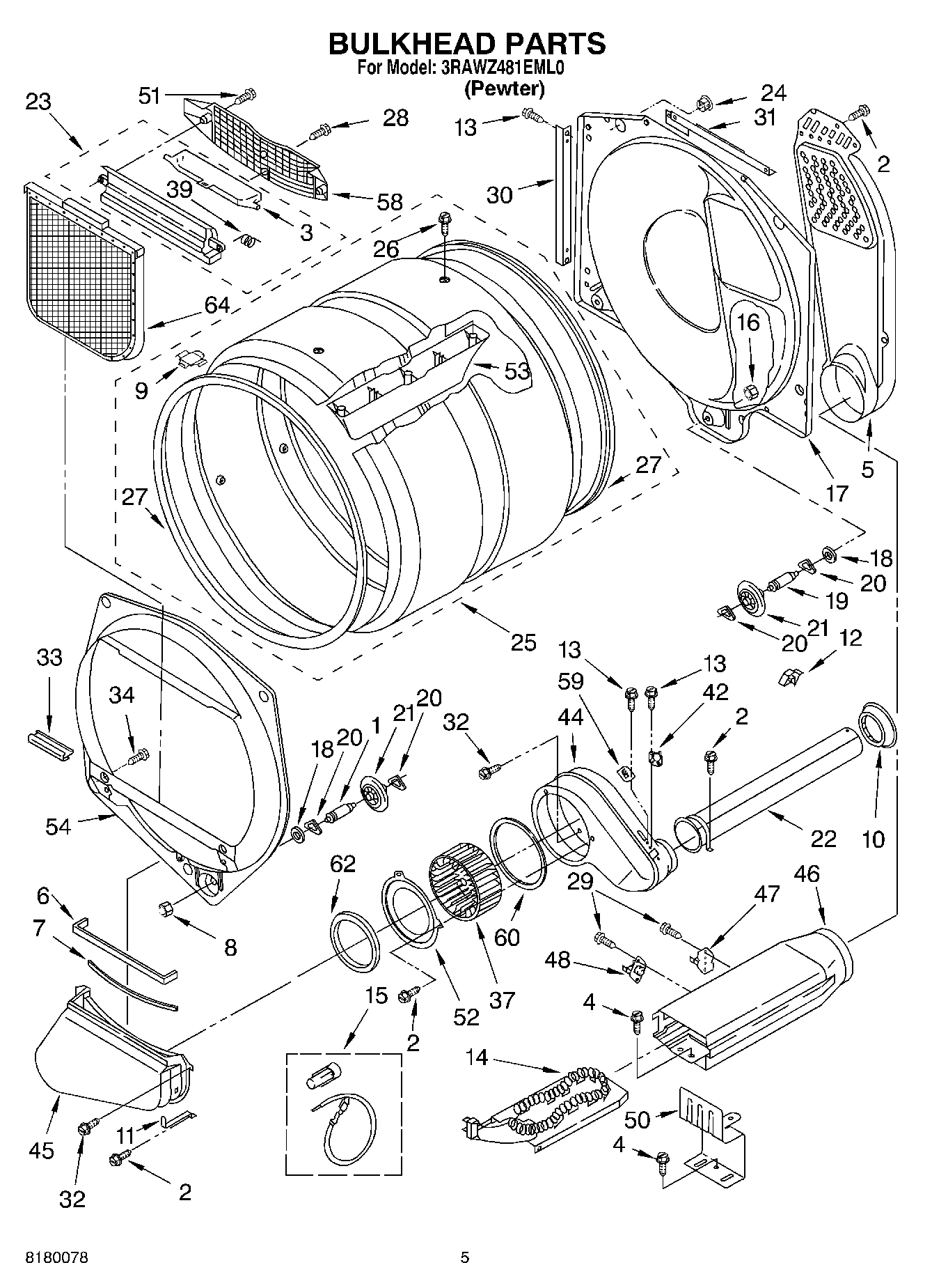 03 - BULKHEAD PARTS OPTIONAL PARTS (NOT INCLUDED)