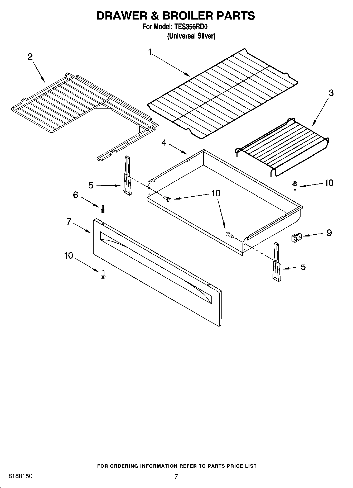 05 - DRAWER & BROILER PARTS, OPTIONAL PARTS
