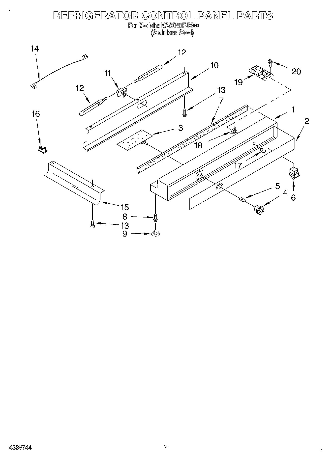 05 - REFRIGERATOR CONTROL PANEL