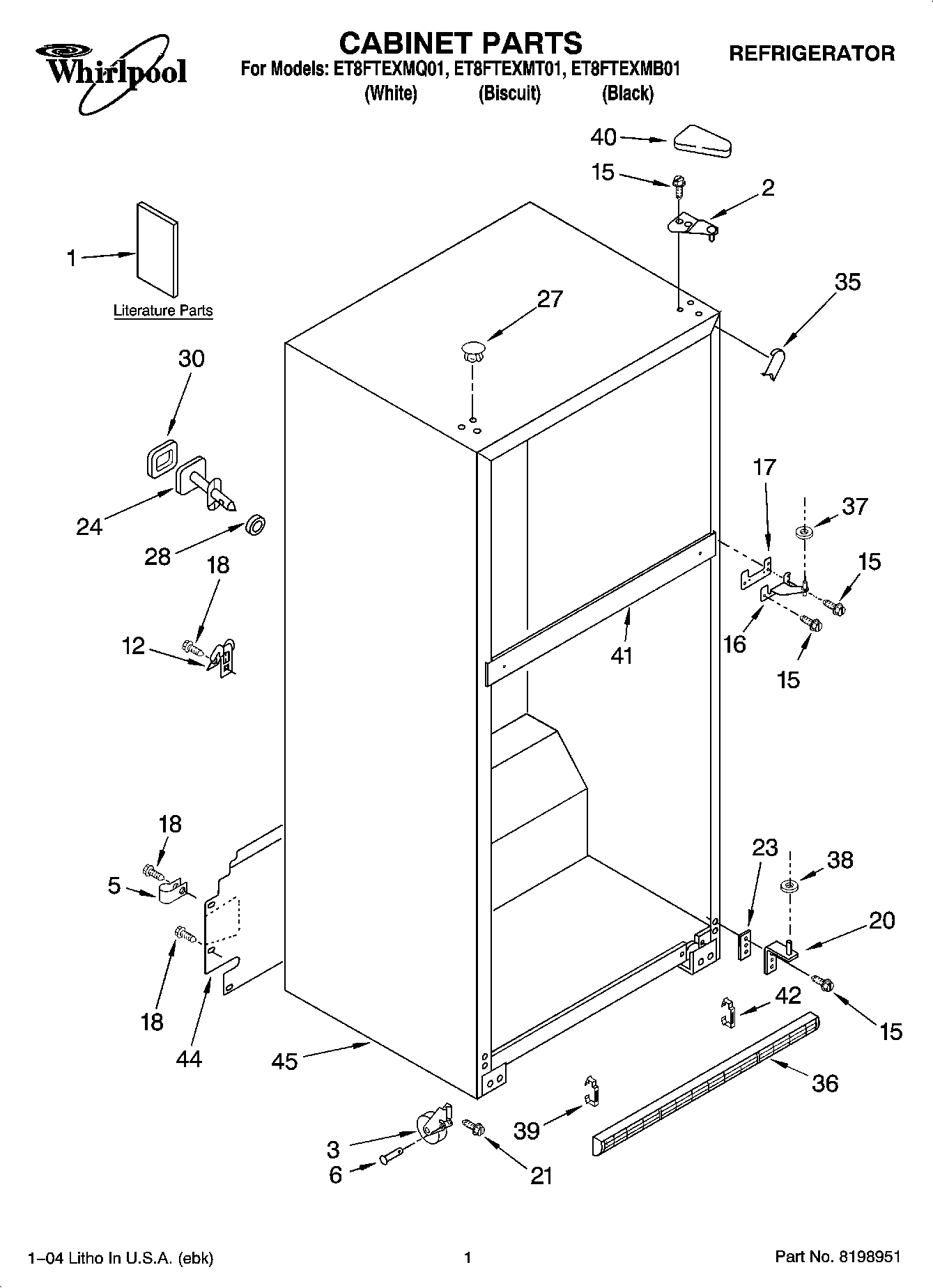 01 - CABINET PARTS