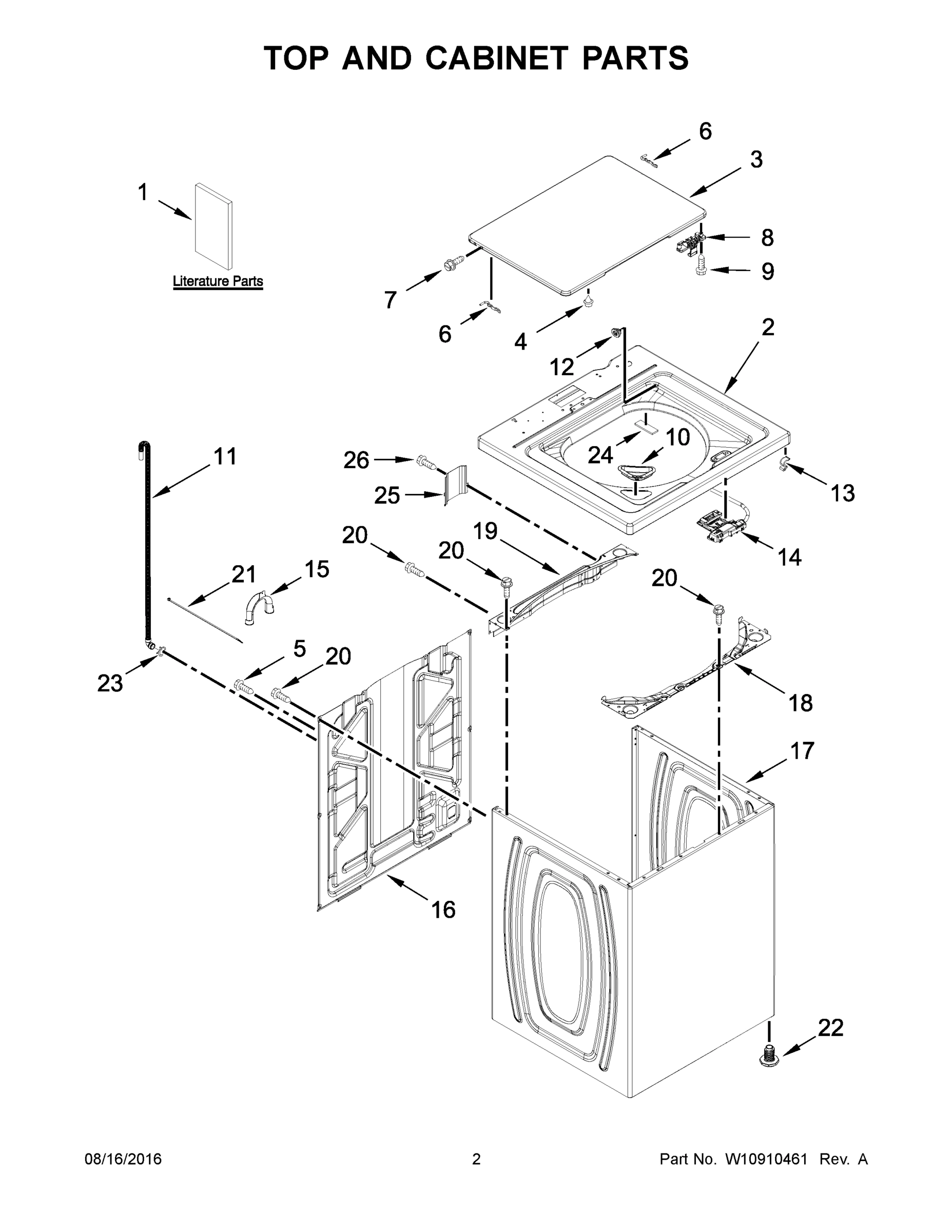 02 - TOP AND CABINET PARTS