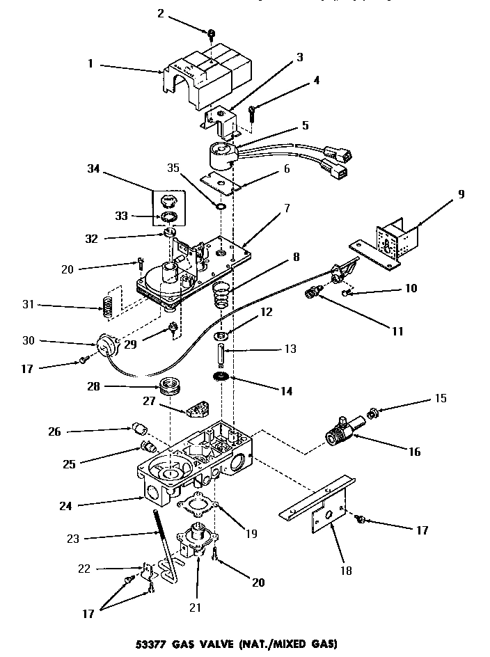 06 - 53377 GAS VALVE (NAT. / MIXED GAS)