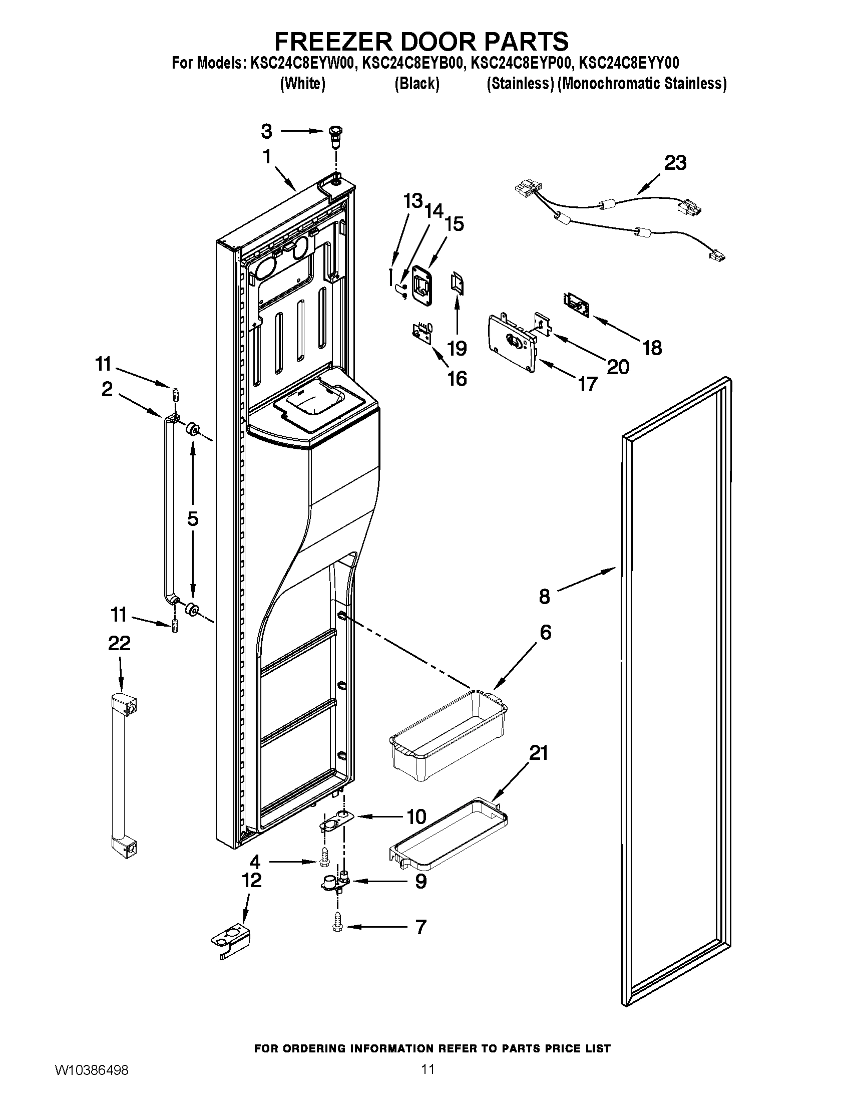 07 - FREEZER DOOR PARTS