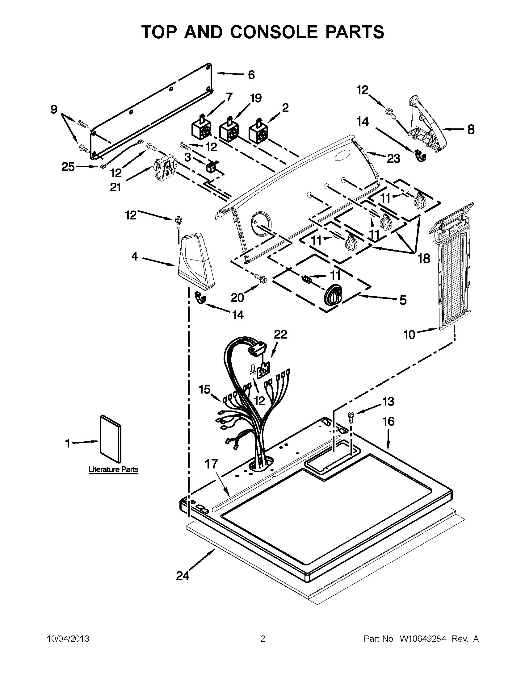 02 - TOP AND CONSOLE PARTS