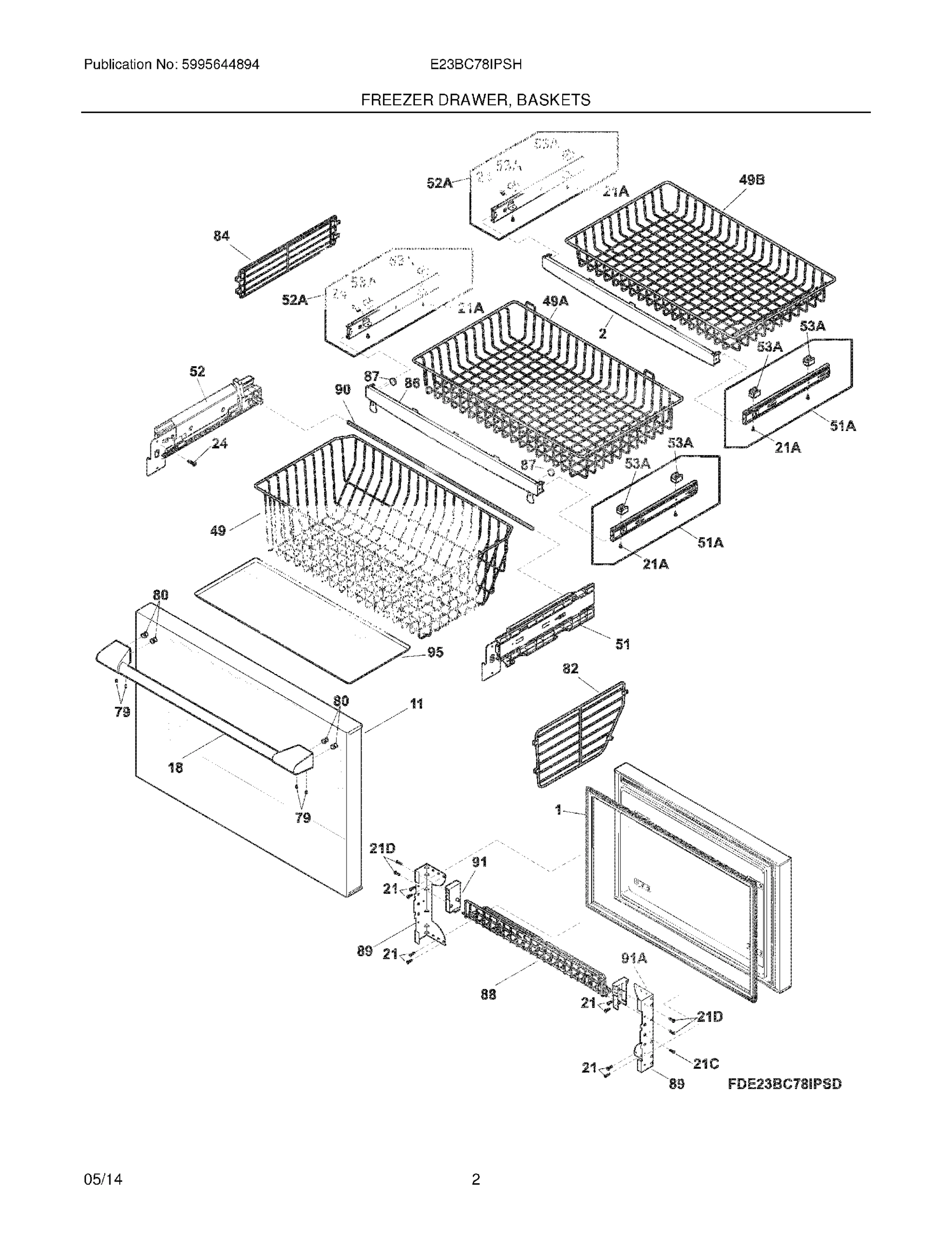 03 - FREEZER DRAWER, BASKETS