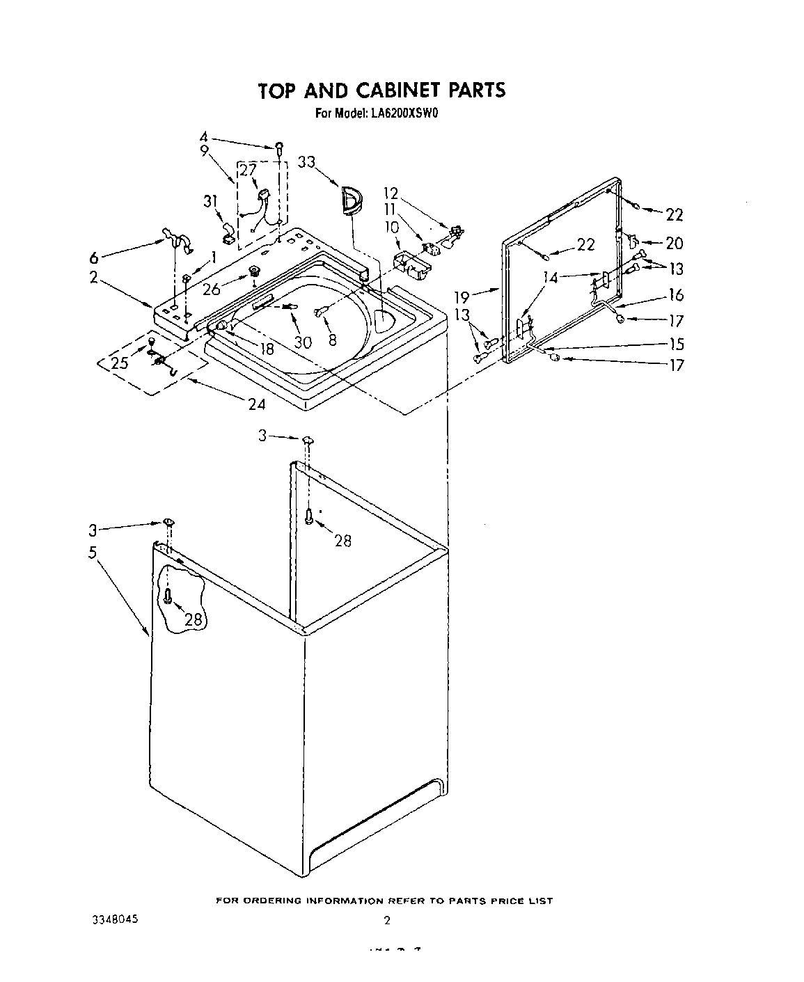 02 - TOP AND CABINET , LITERATURE AND OPTIONAL