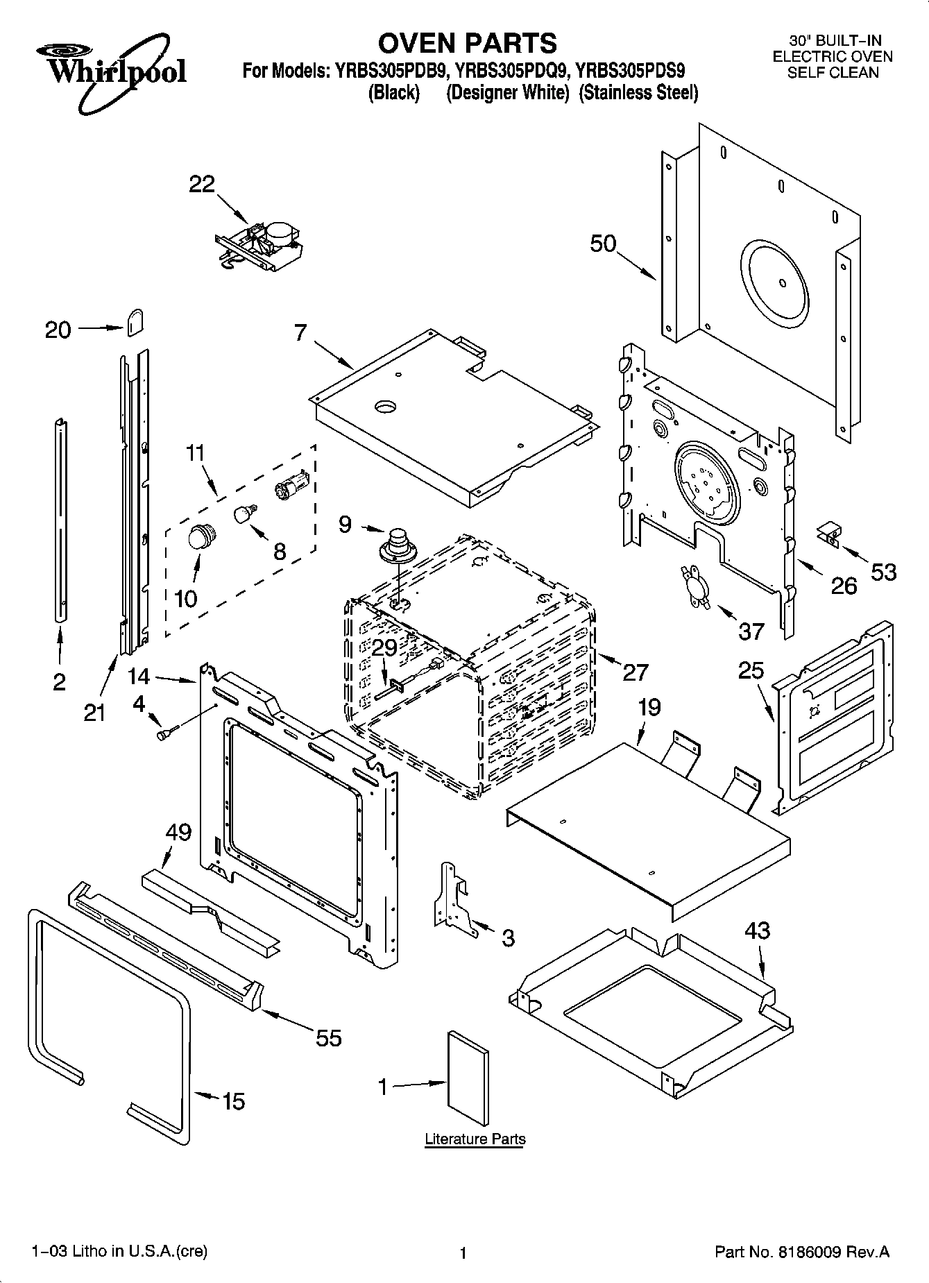 01 - OVEN PARTS