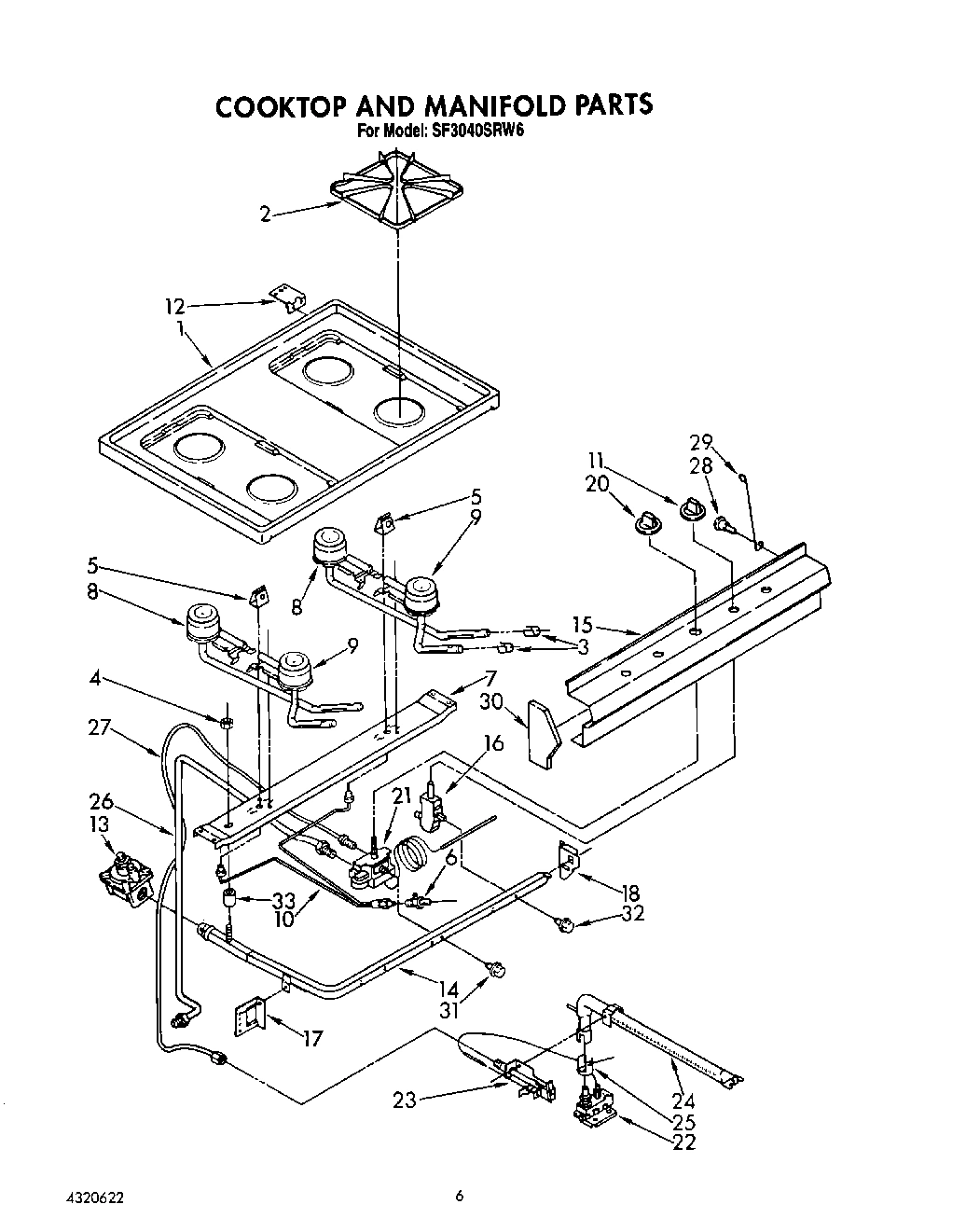05 - COOKTOP AND MANIFOLD, LIT/OPTIONAL