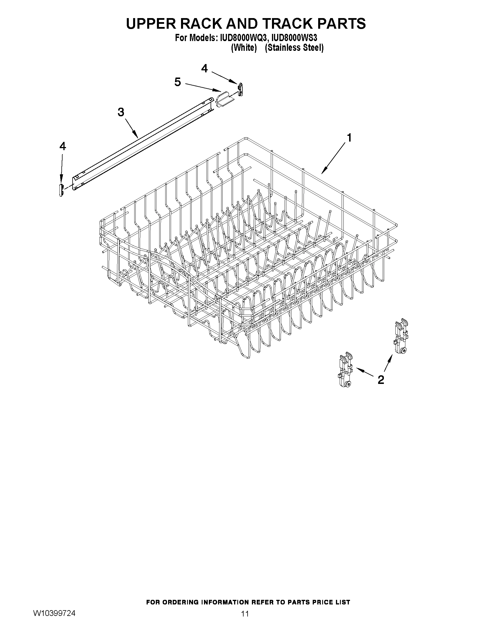 09 - UPPER RACK AND TRACK PARTS