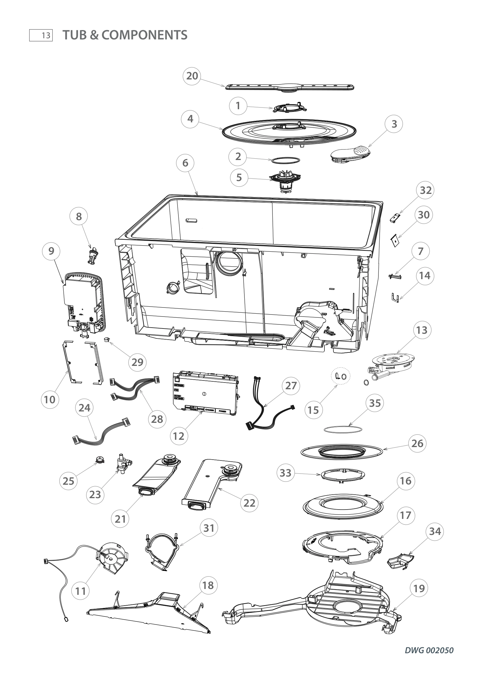 TUB & COMPONENTS