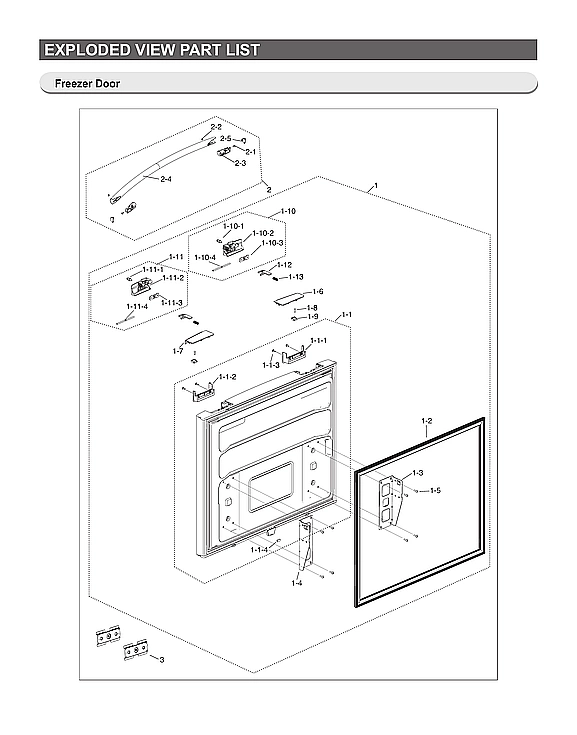 Freezer Door Parts