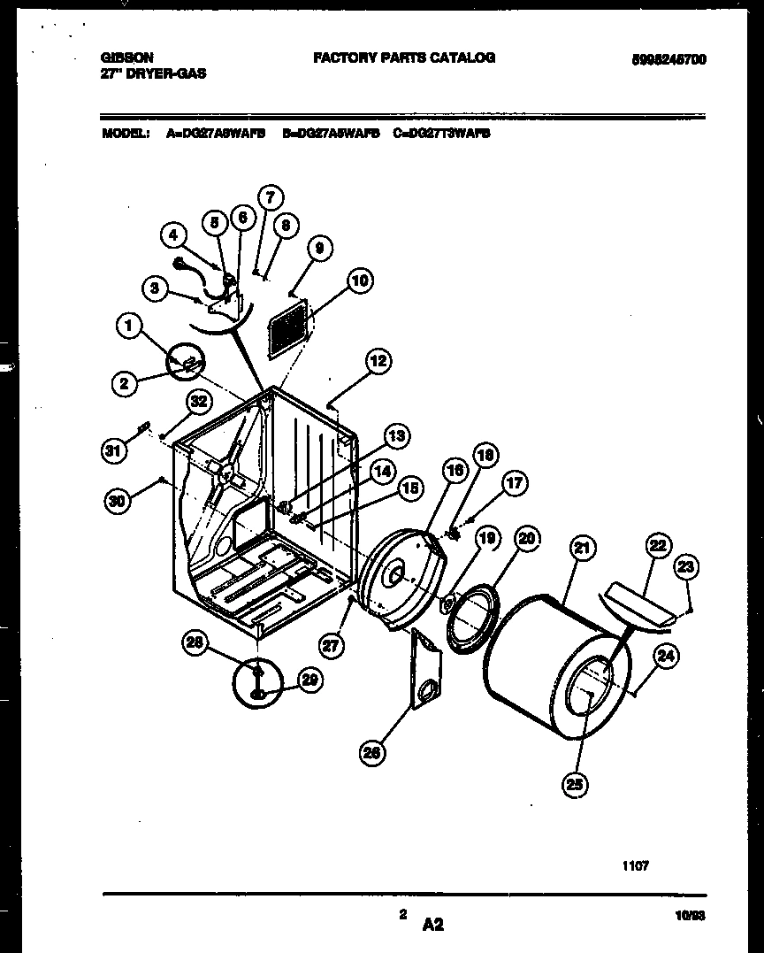 02 - CABINET AND COMPONENT PARTS