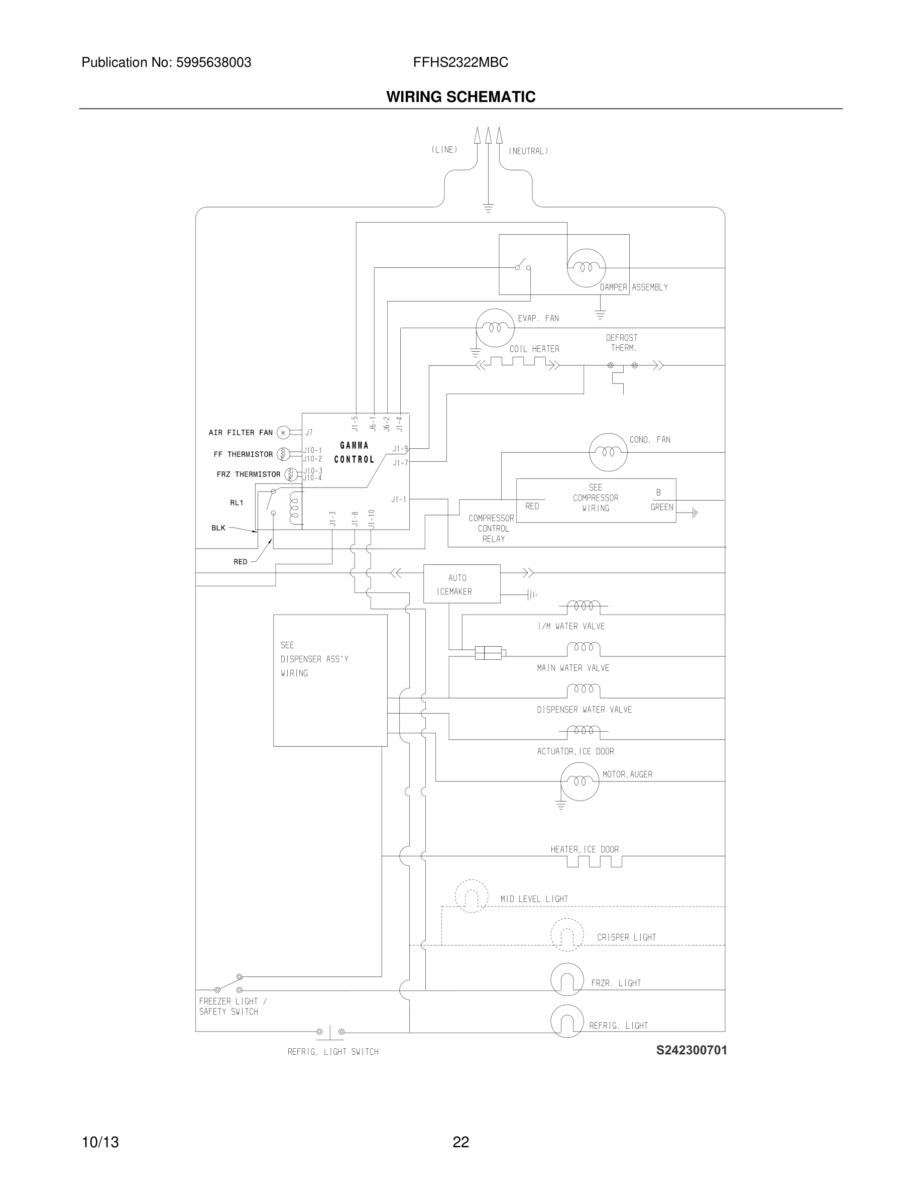 22 - WIRING SCHEMATIC