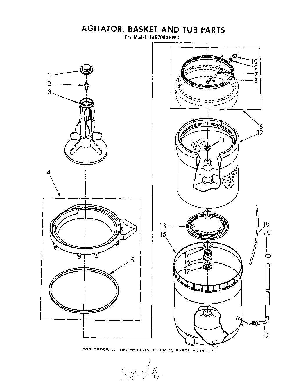 04 - AGITATOR, BASKET AND TUB