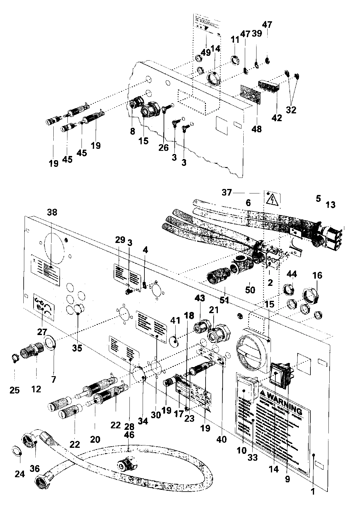 18 - WATER VALVE & REAR PANEL (SERIES 11)