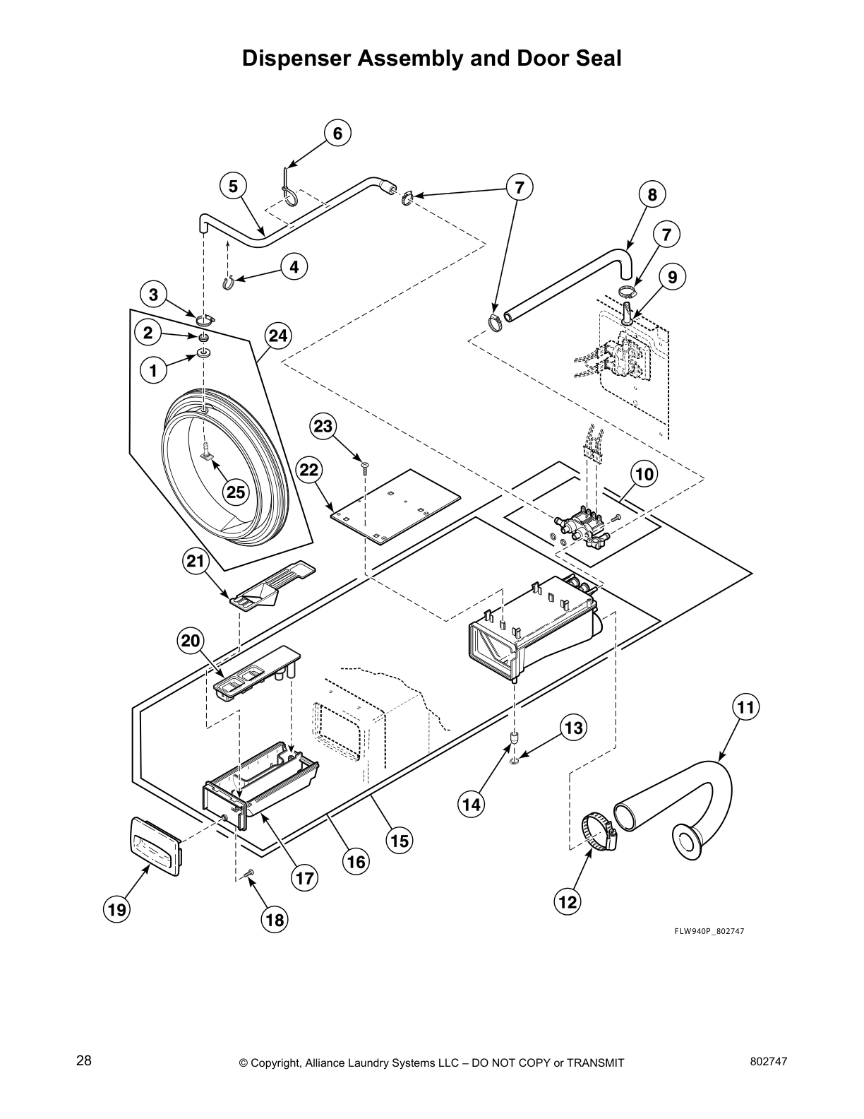 Dispenser Assembly and Door Seal