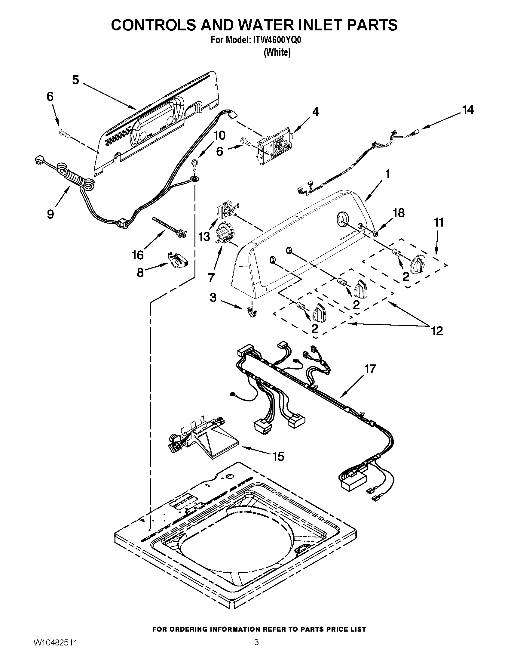 02 - CONTROLS AND WATER INLET PARTS