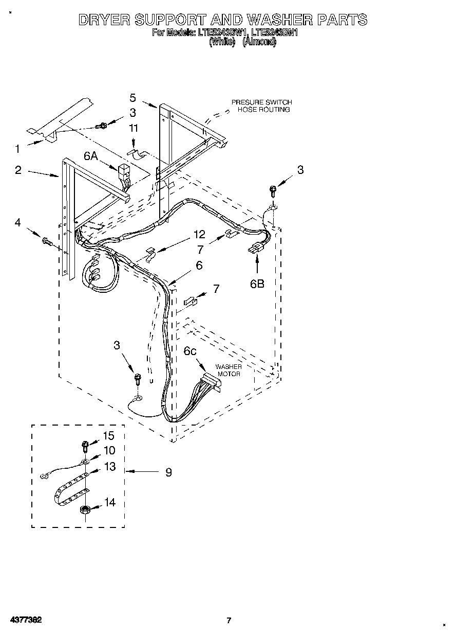 05 - DRYER SUPPORT AND WASHER