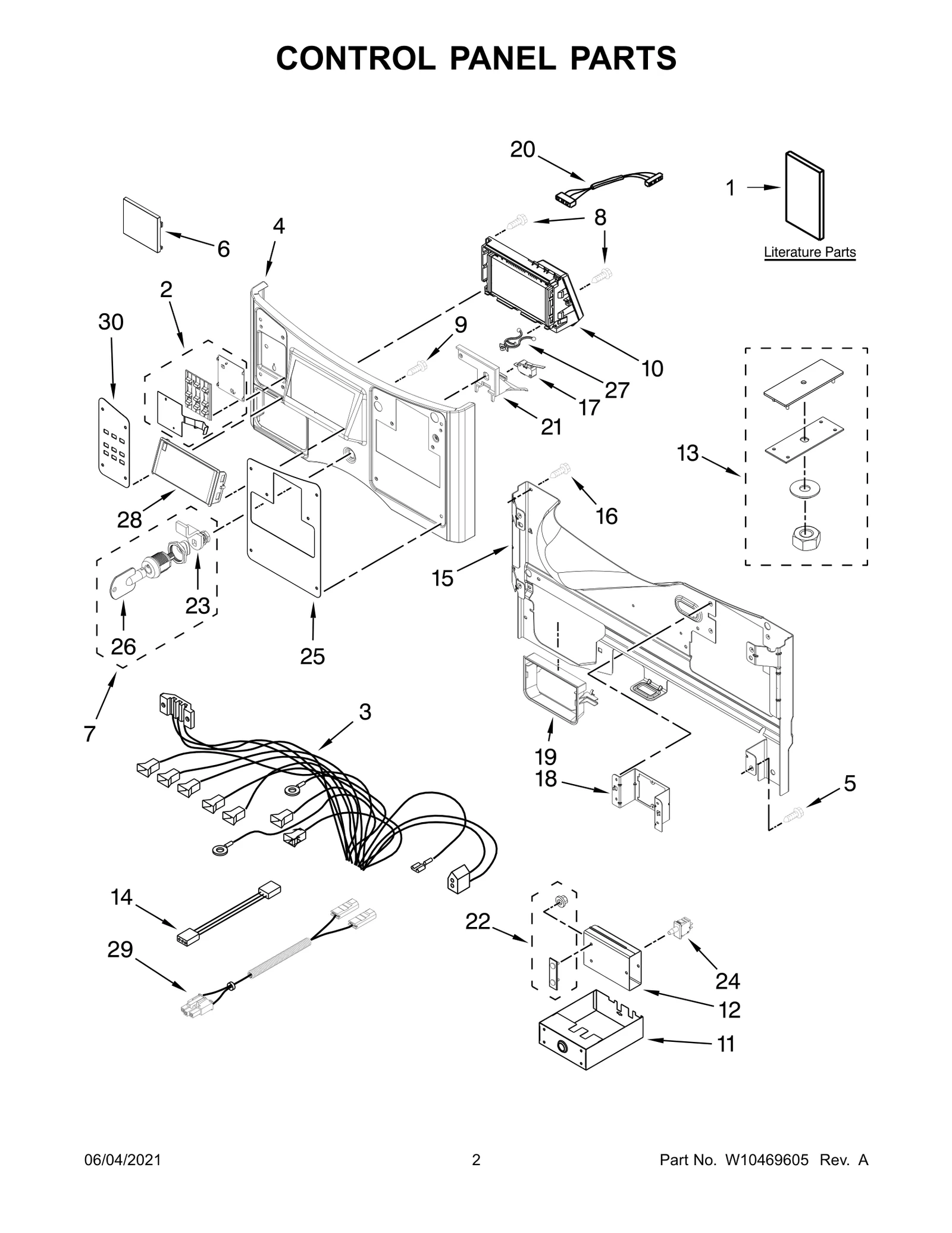 CONTROL PANEL PARTS