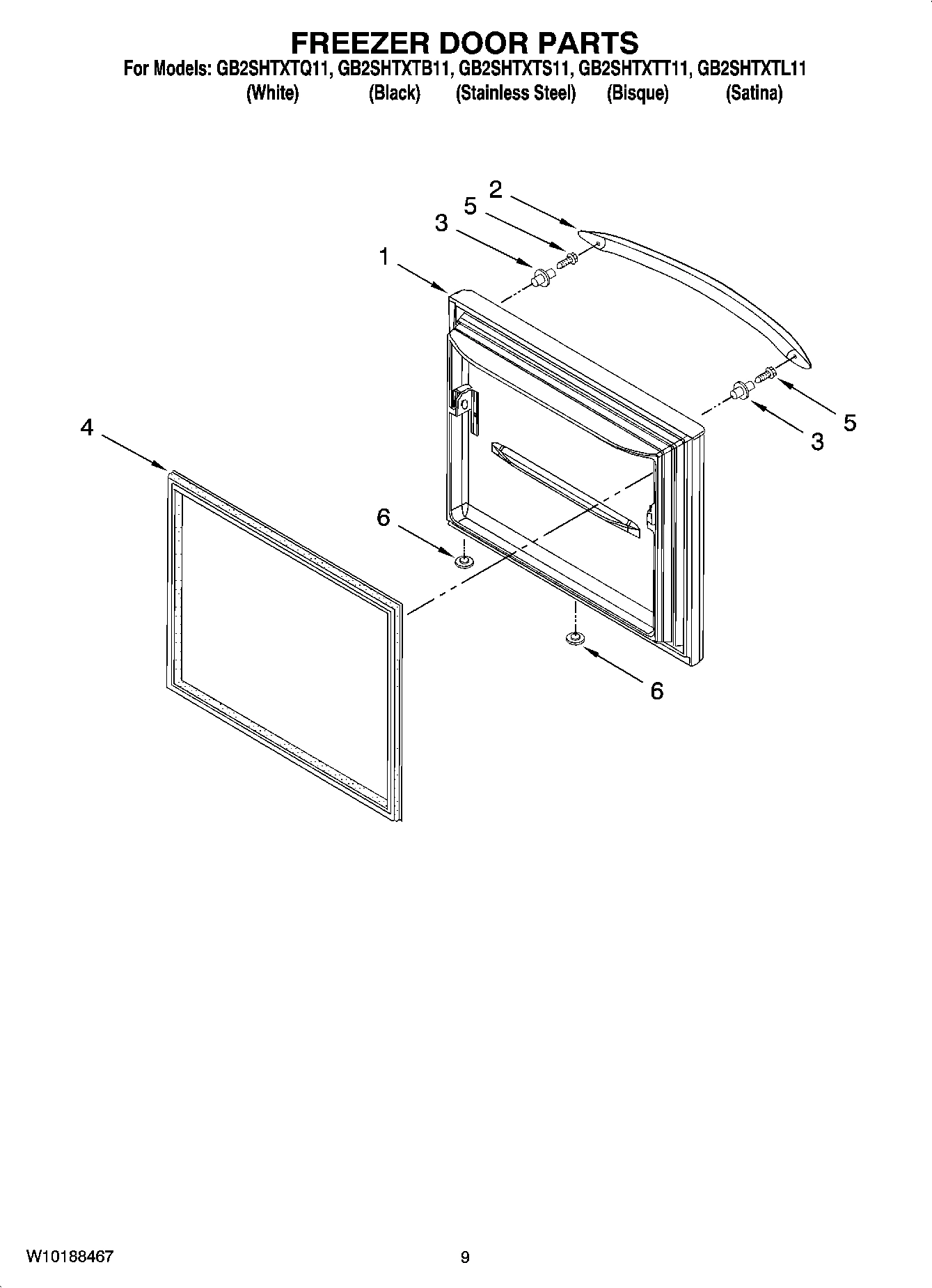 05 - FREEZER DOOR PARTS
